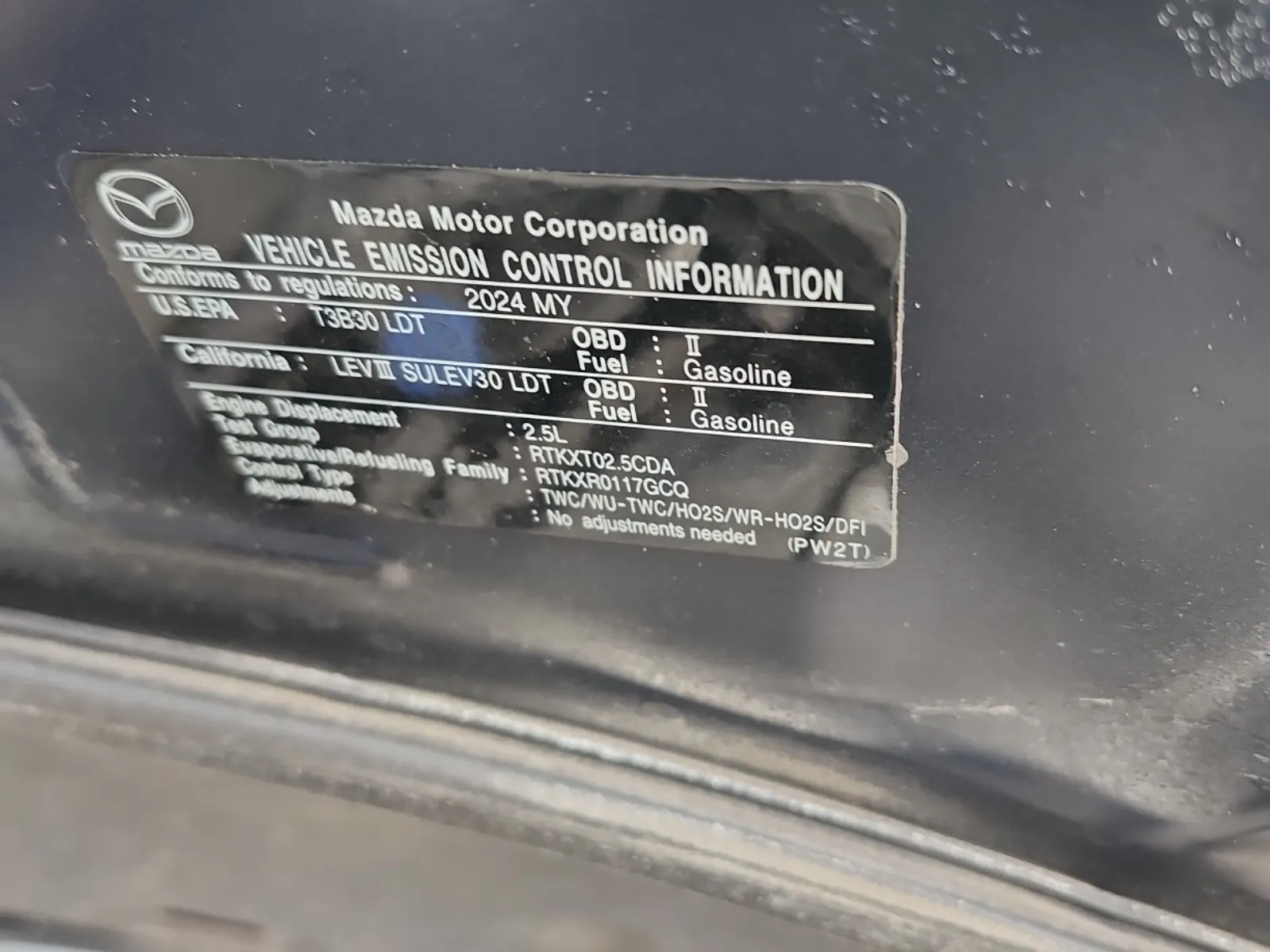 Emission Sticker Photo