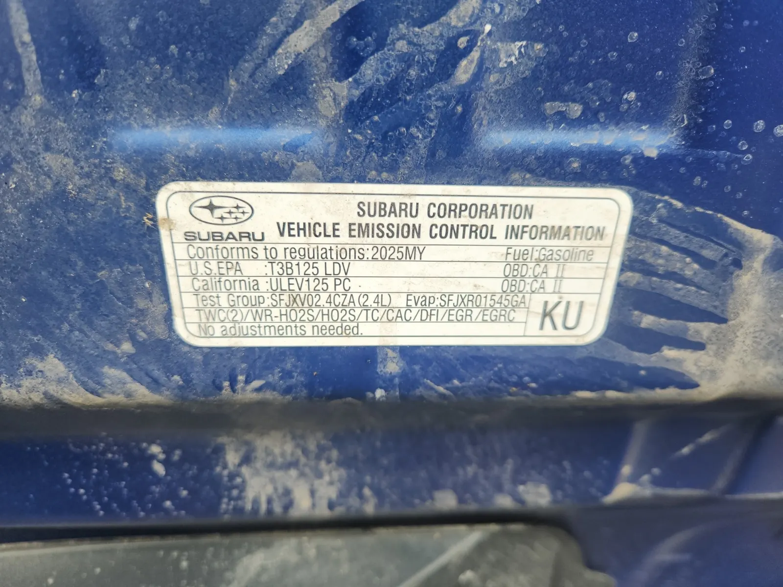 Emission Sticker Photo