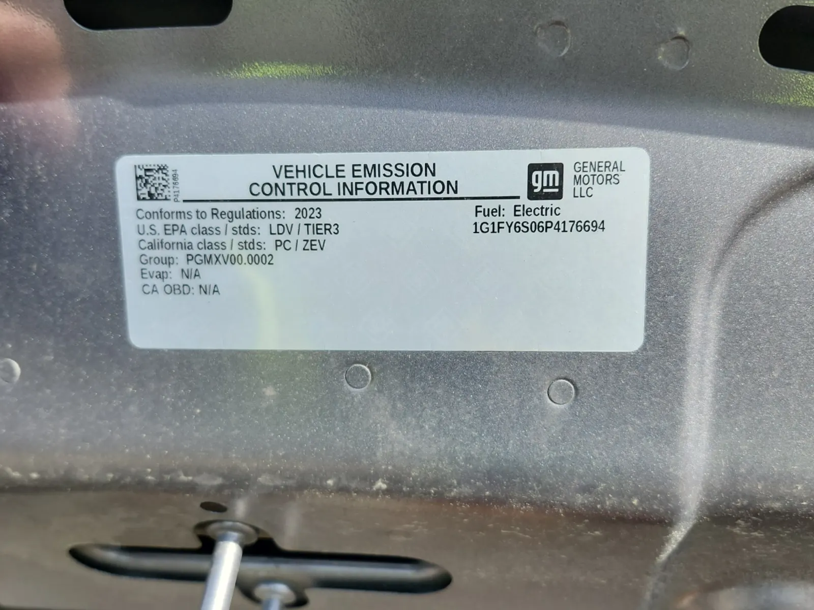 Emission Sticker Photo