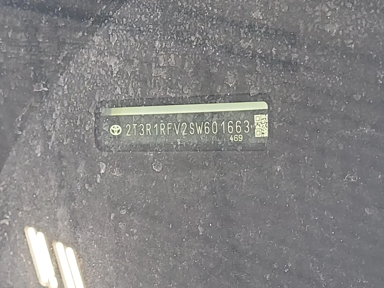 Dash VIN Plate Photo
