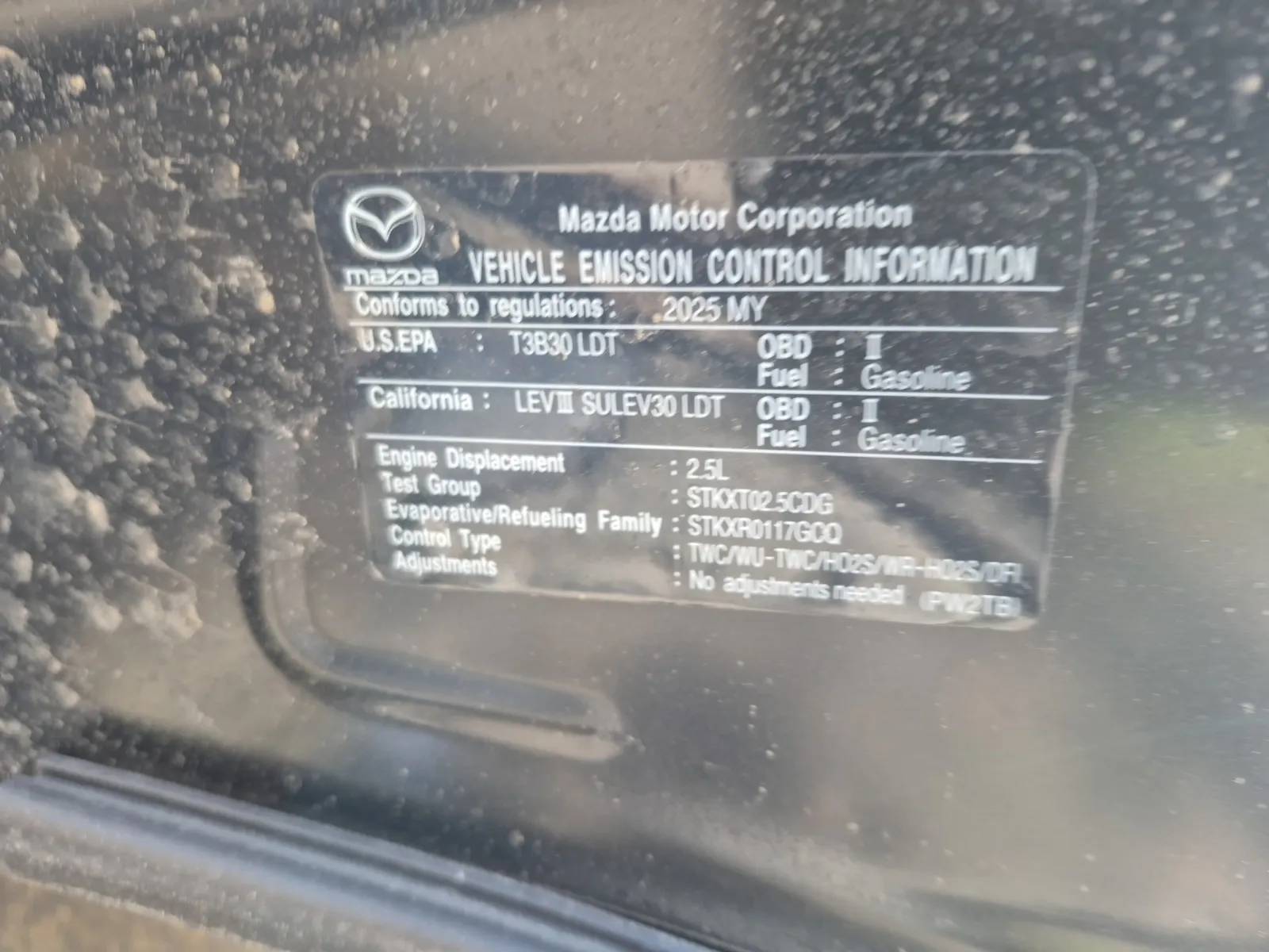 Emission Sticker Photo