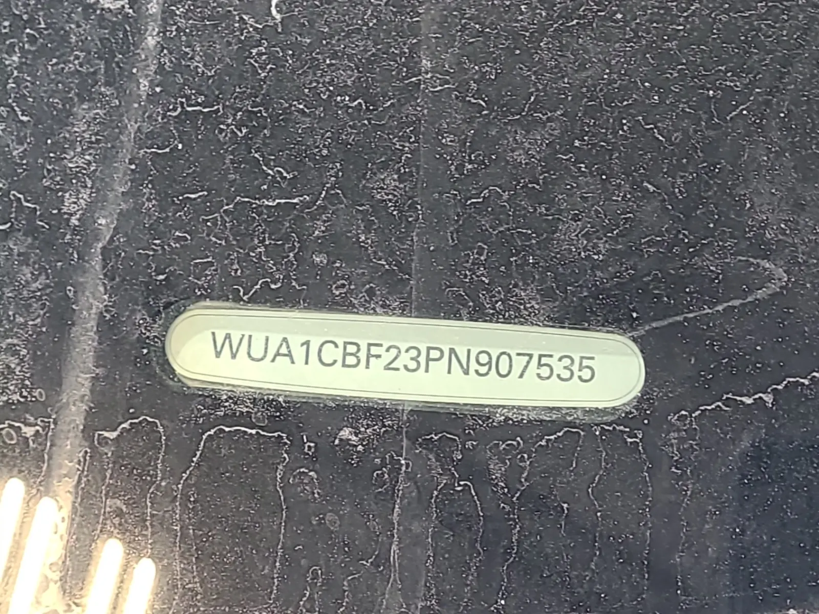 Dash VIN Plate Photo