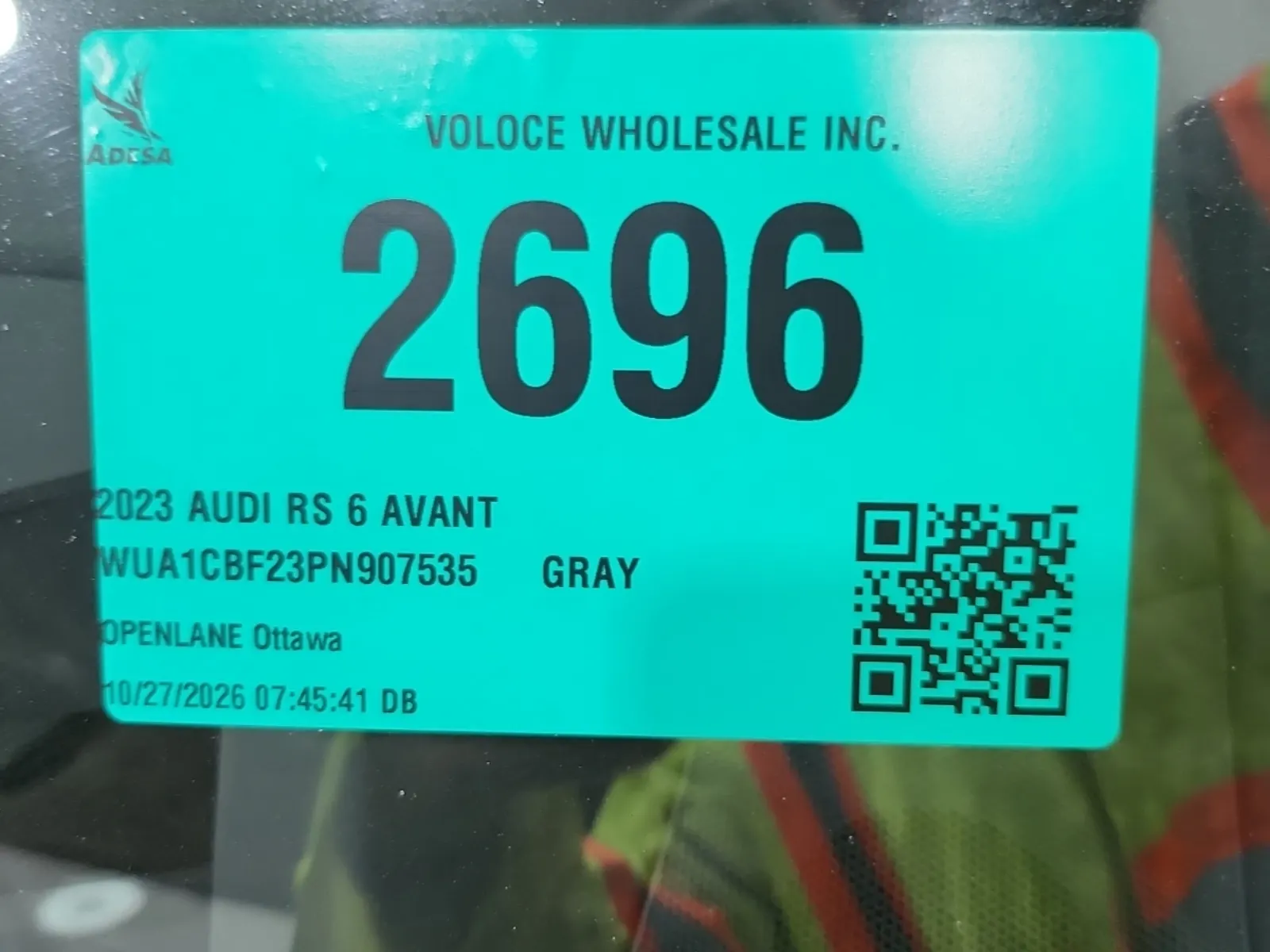 Inventory Label Photo