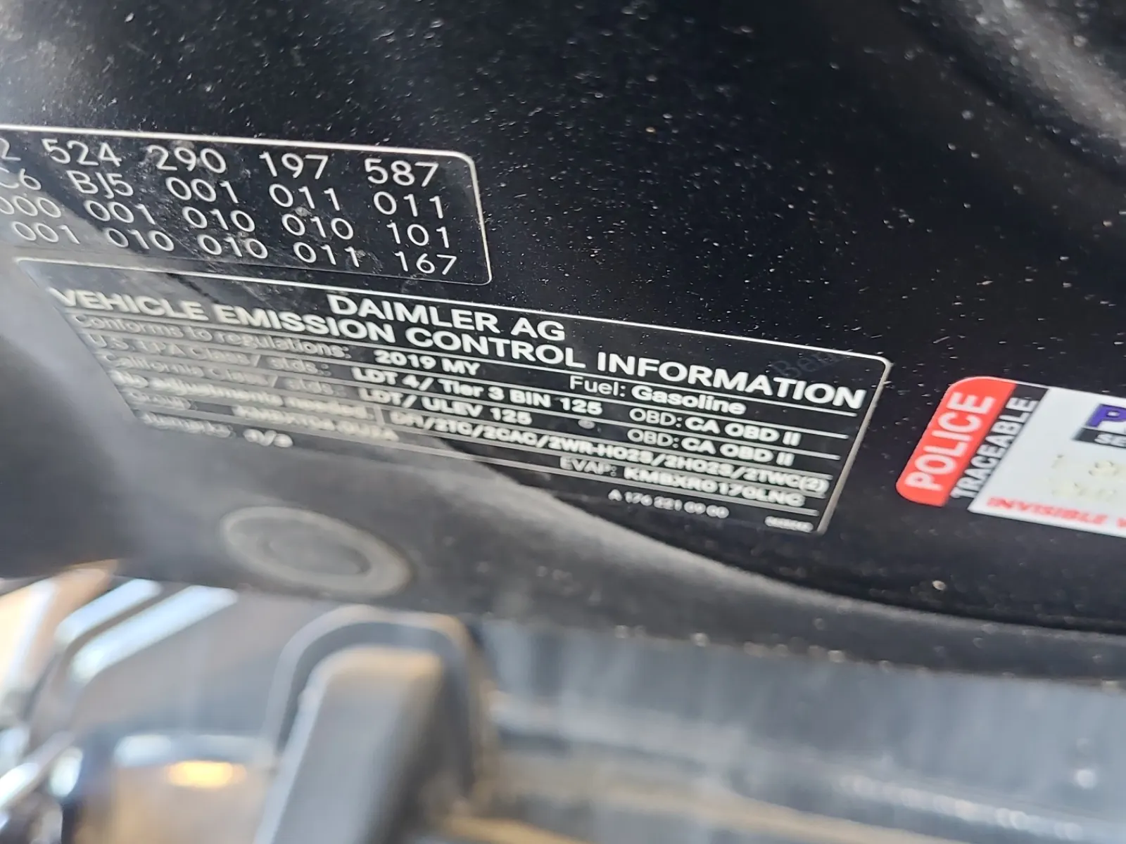 Emission Sticker Photo