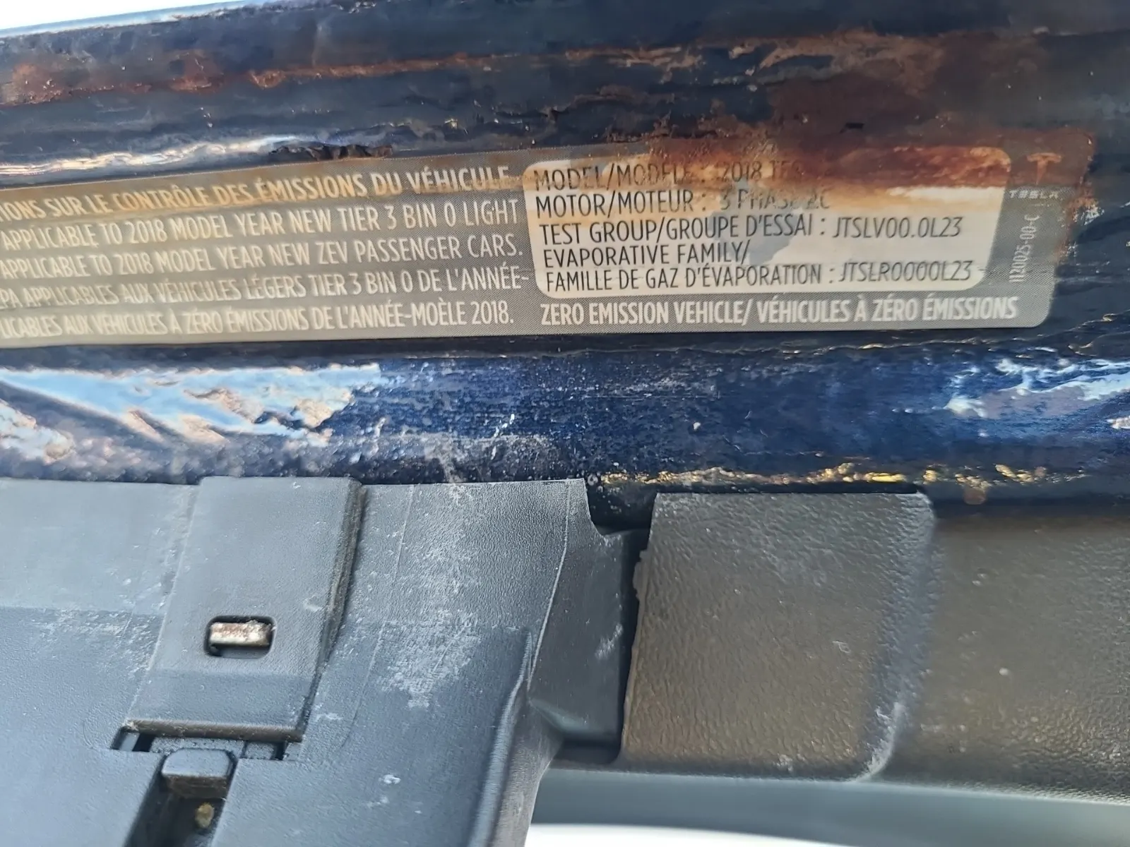 Emission Sticker Photo