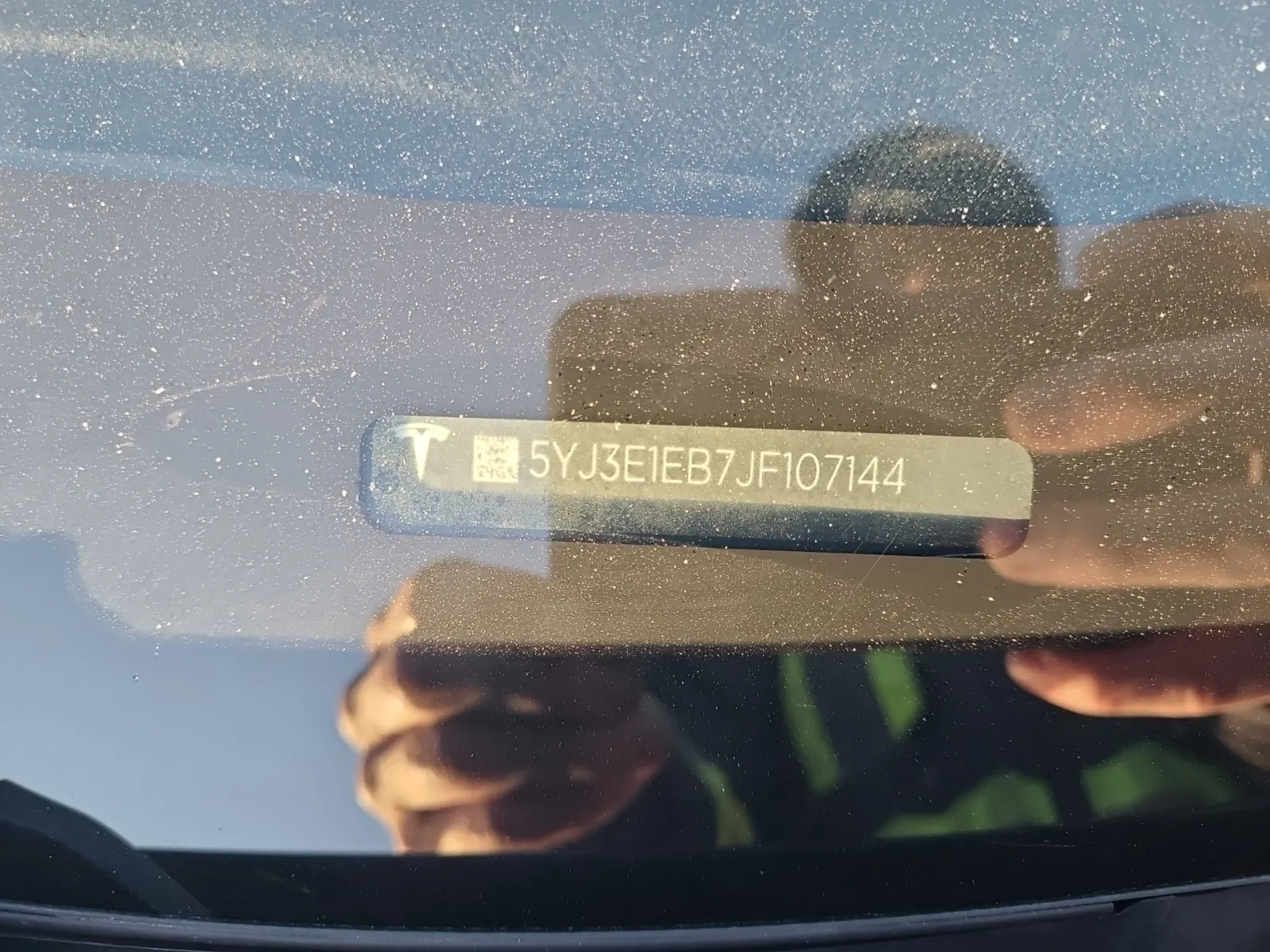 Dash VIN Plate Photo