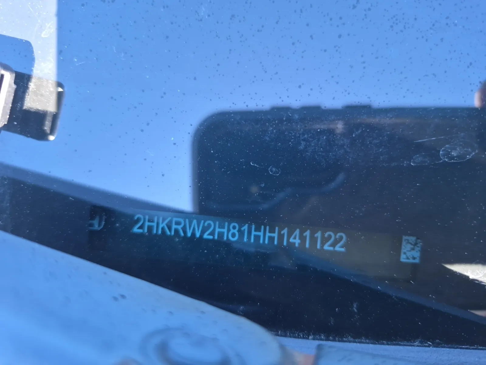 Dash VIN Plate Photo