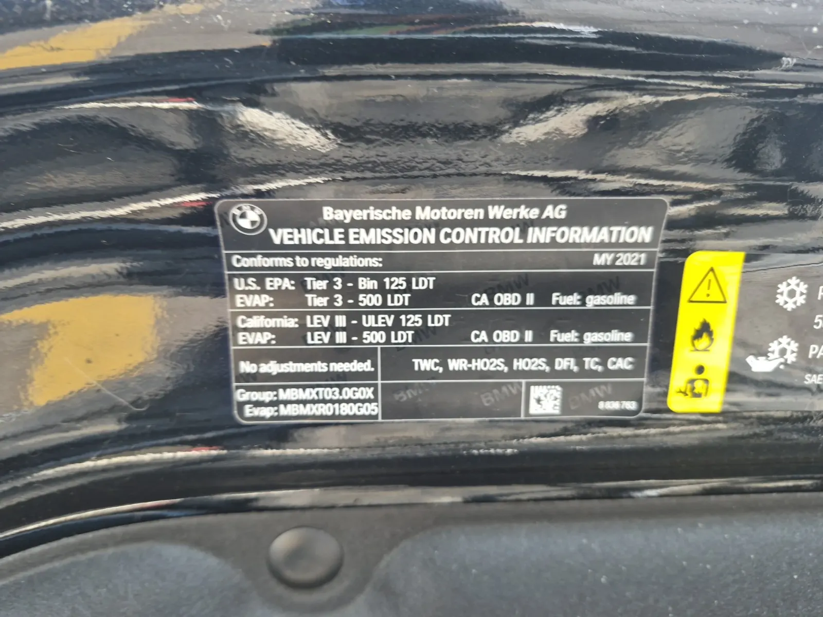 Emission Sticker Photo