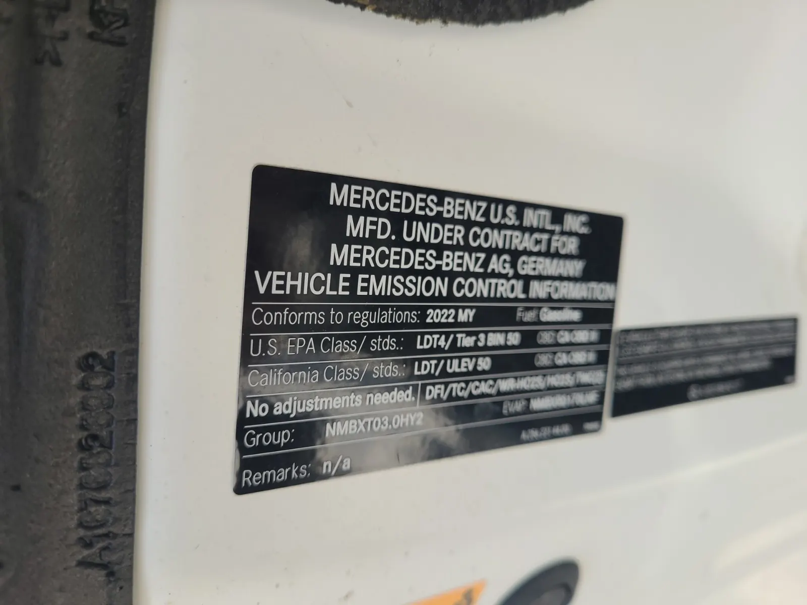 Emission Sticker Photo