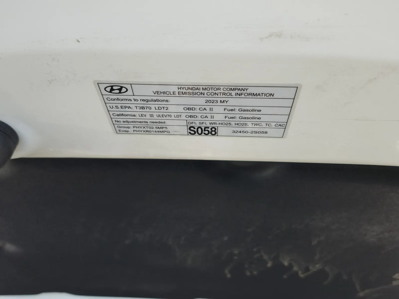 Emission Sticker Photo