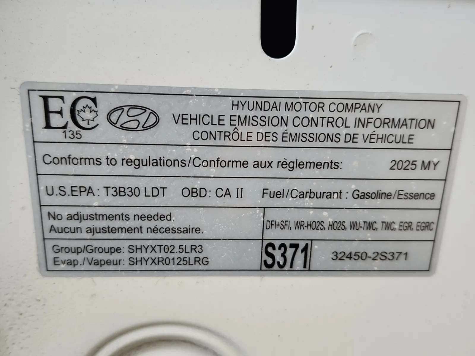 Emission Sticker Photo