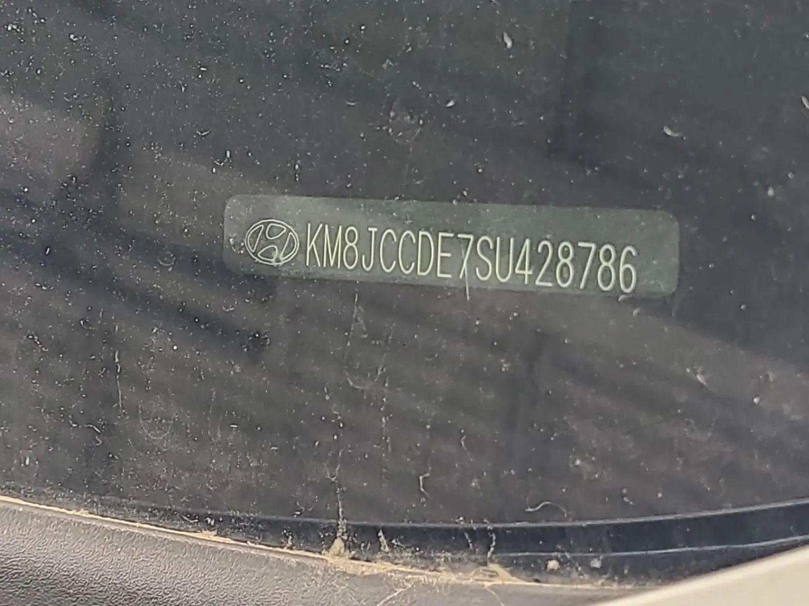 Dash VIN Plate Photo