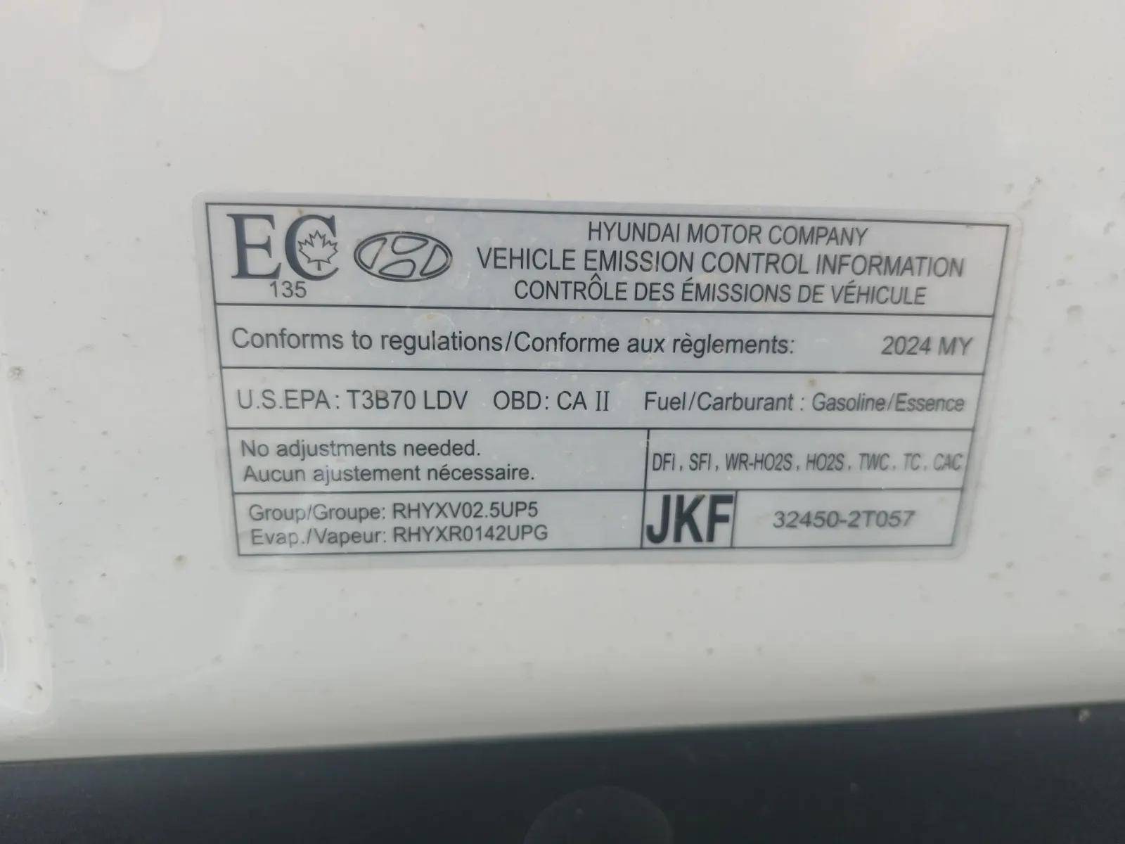 Emission Sticker Photo