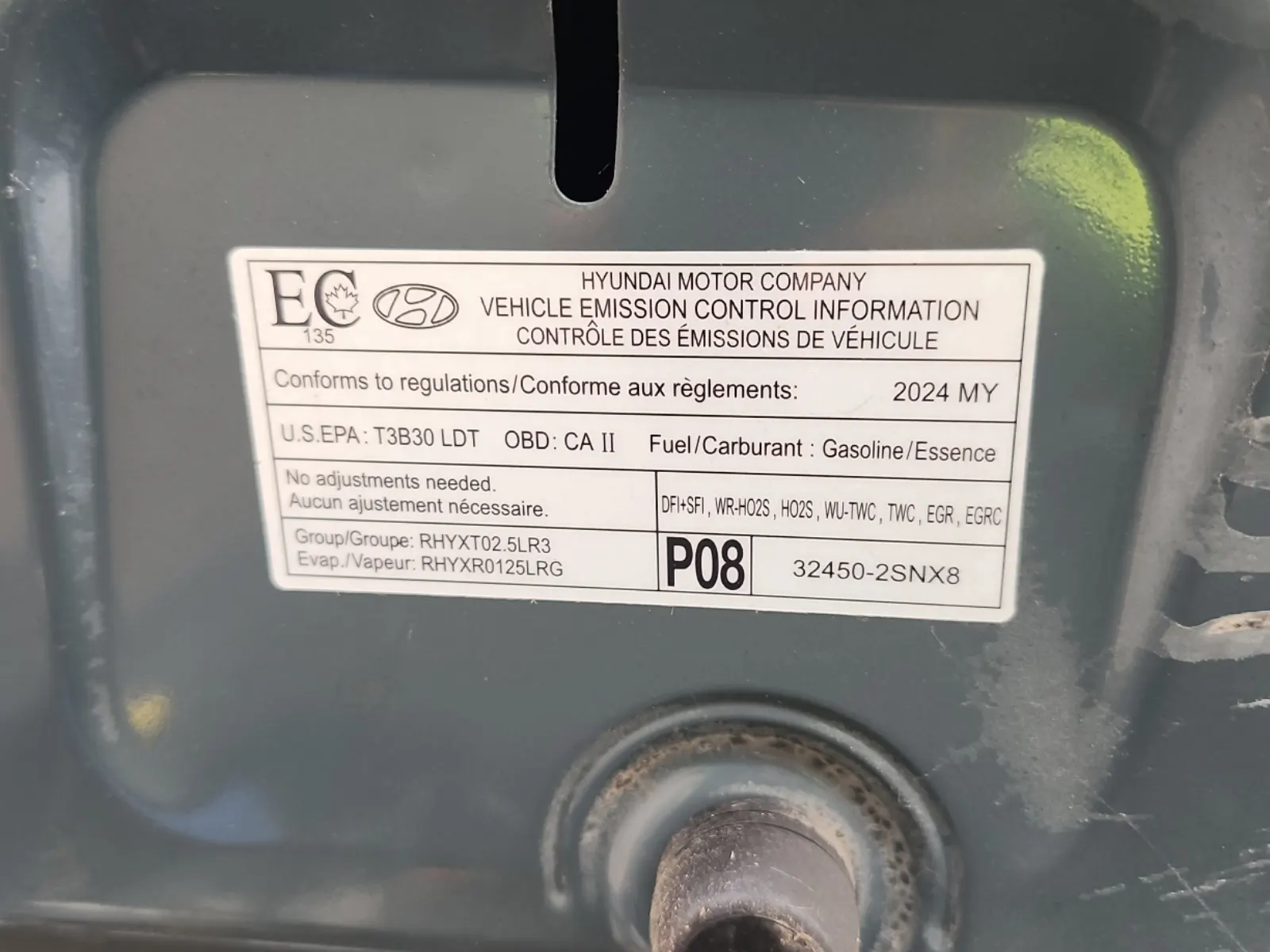 Emission Sticker Photo