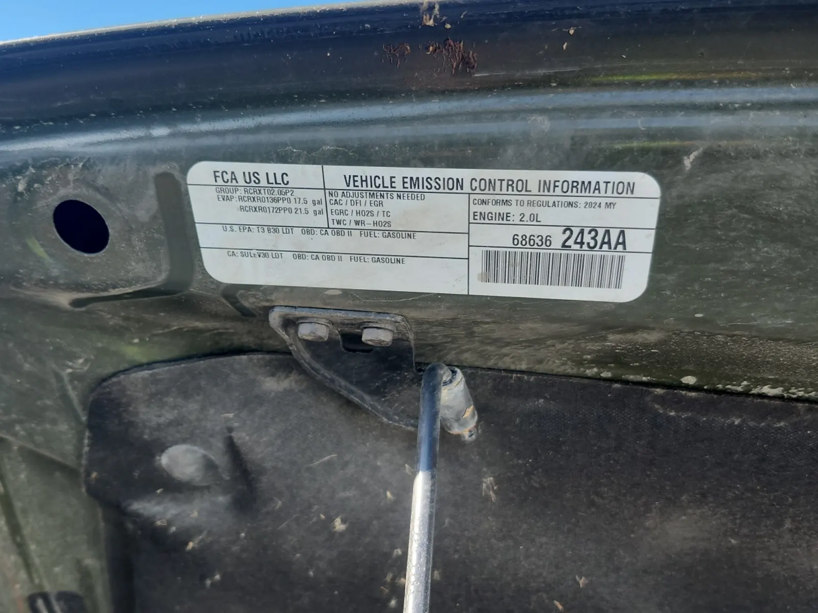 Emission Sticker Photo