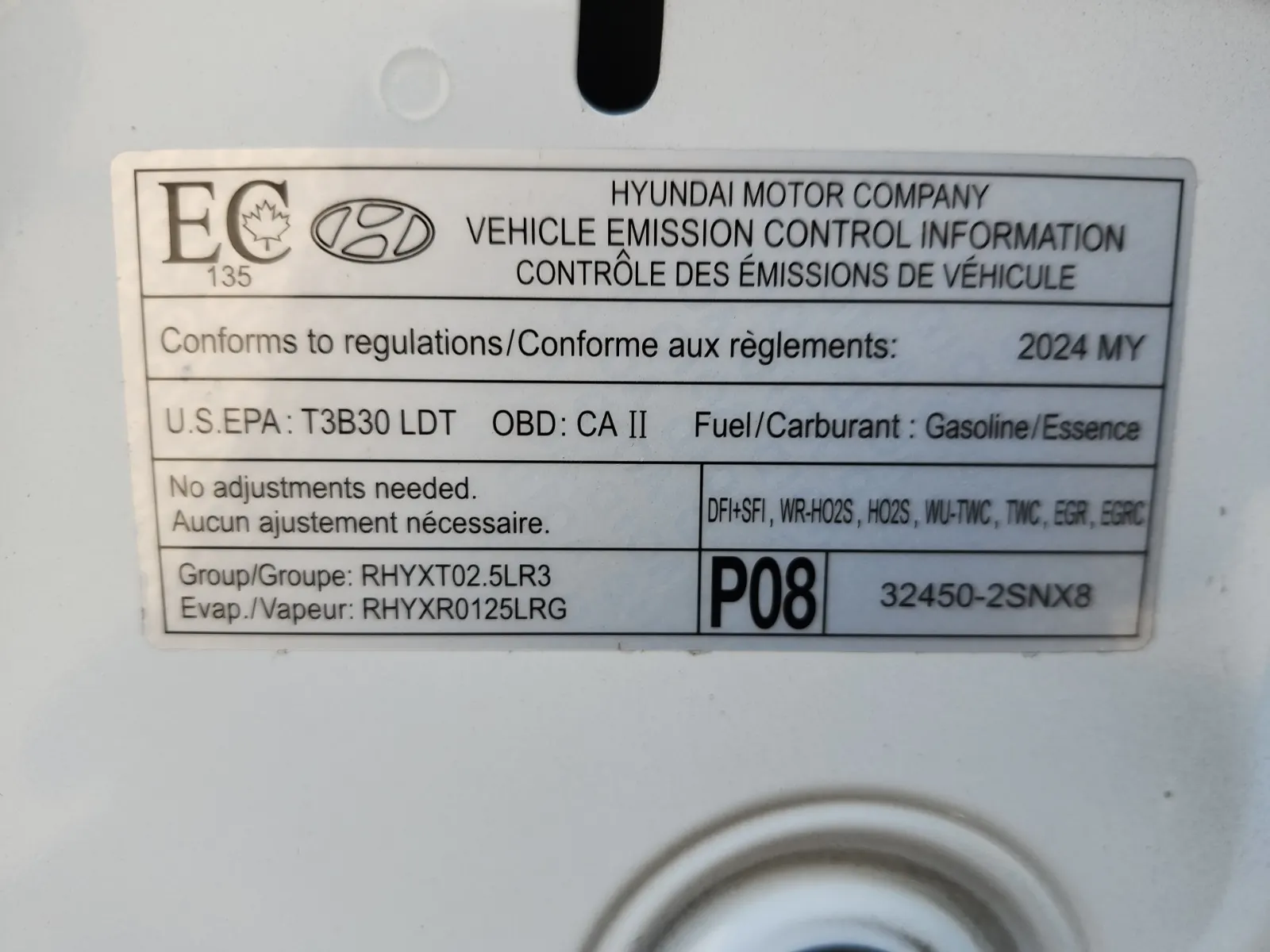 Emission Sticker Photo