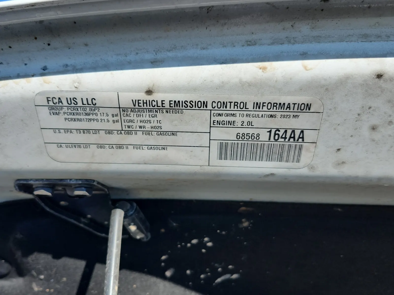 Emission Sticker Photo