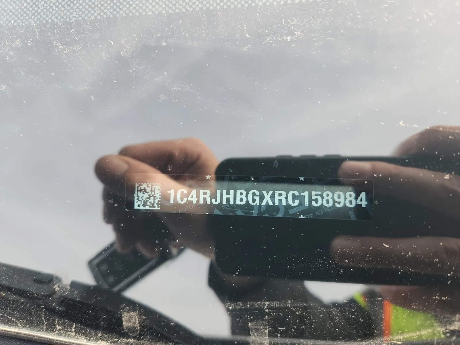 Dash VIN Plate Photo