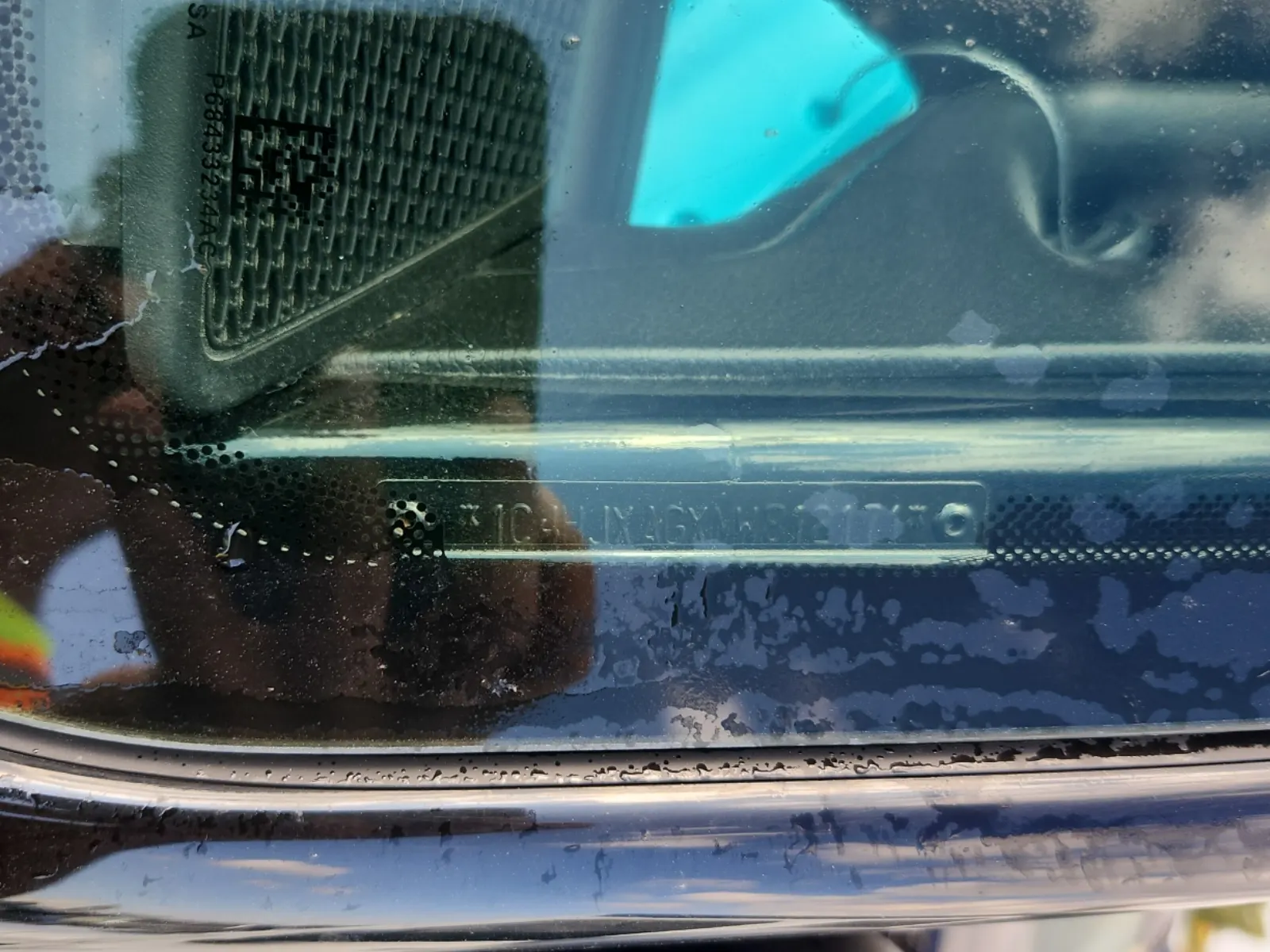 Dash VIN Plate Photo
