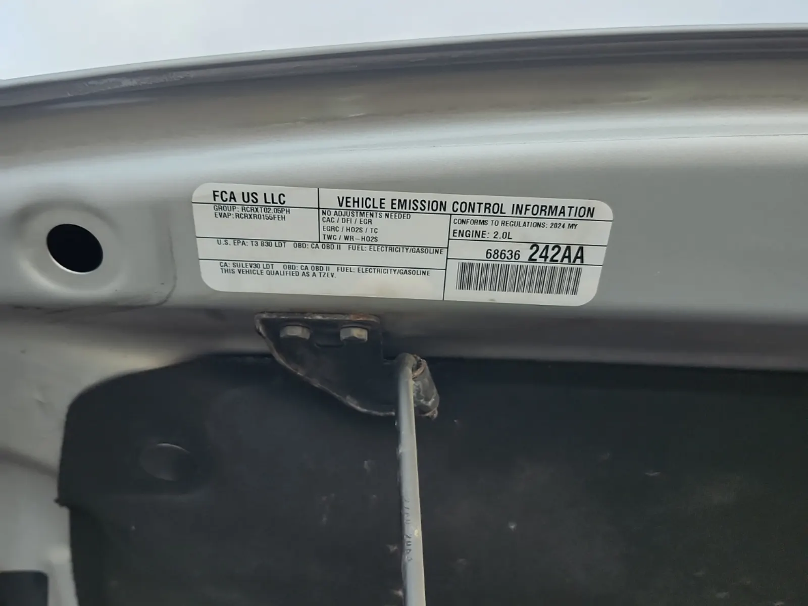 Emission Sticker Photo