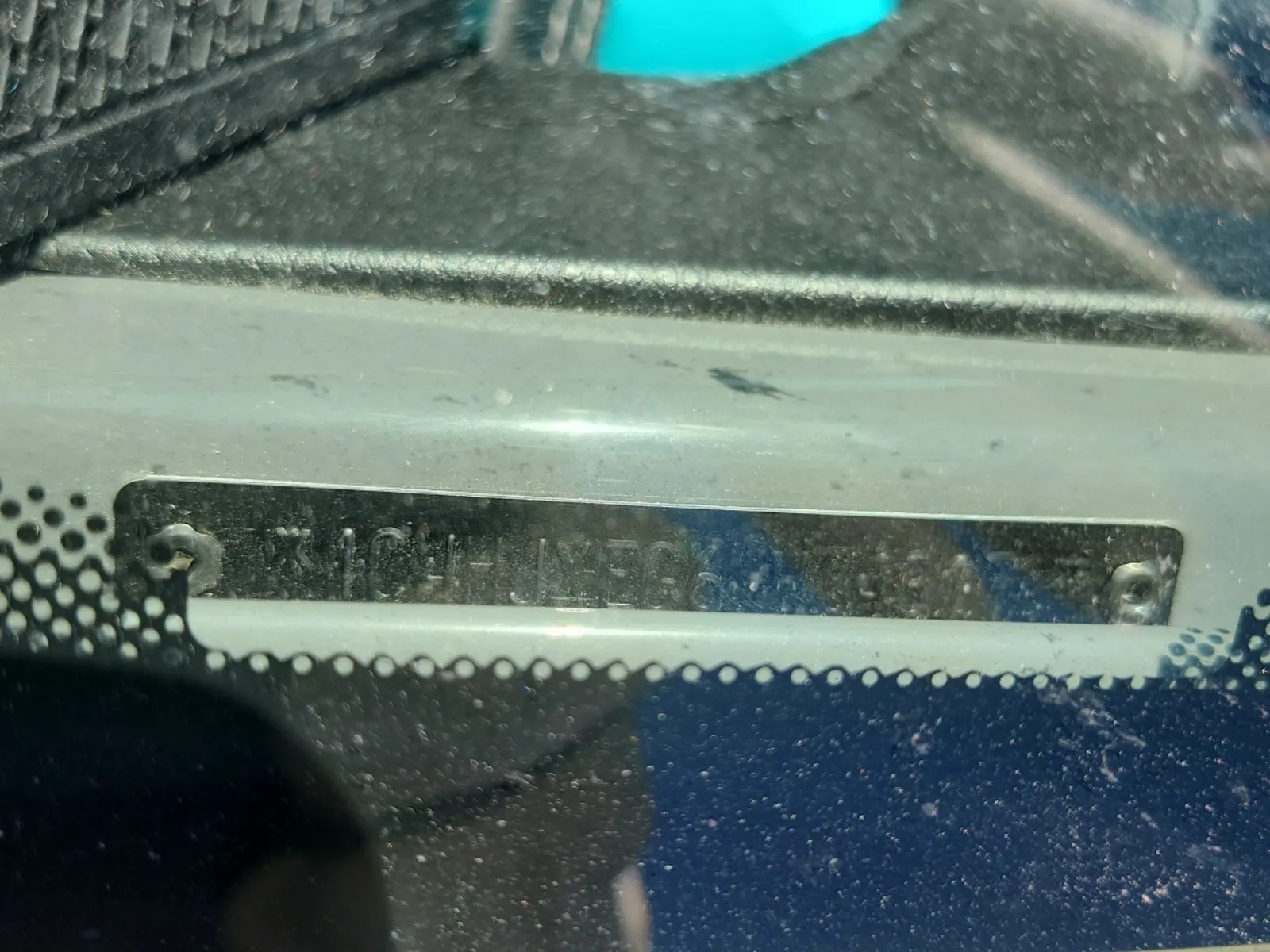 Dash VIN Plate Photo