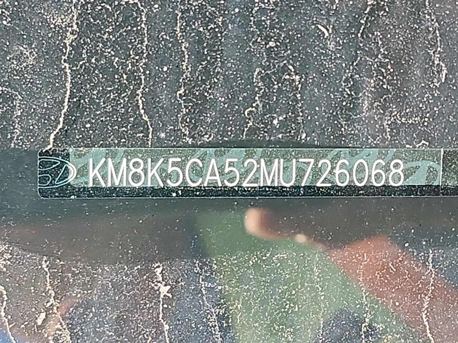 Dash VIN Plate Photo