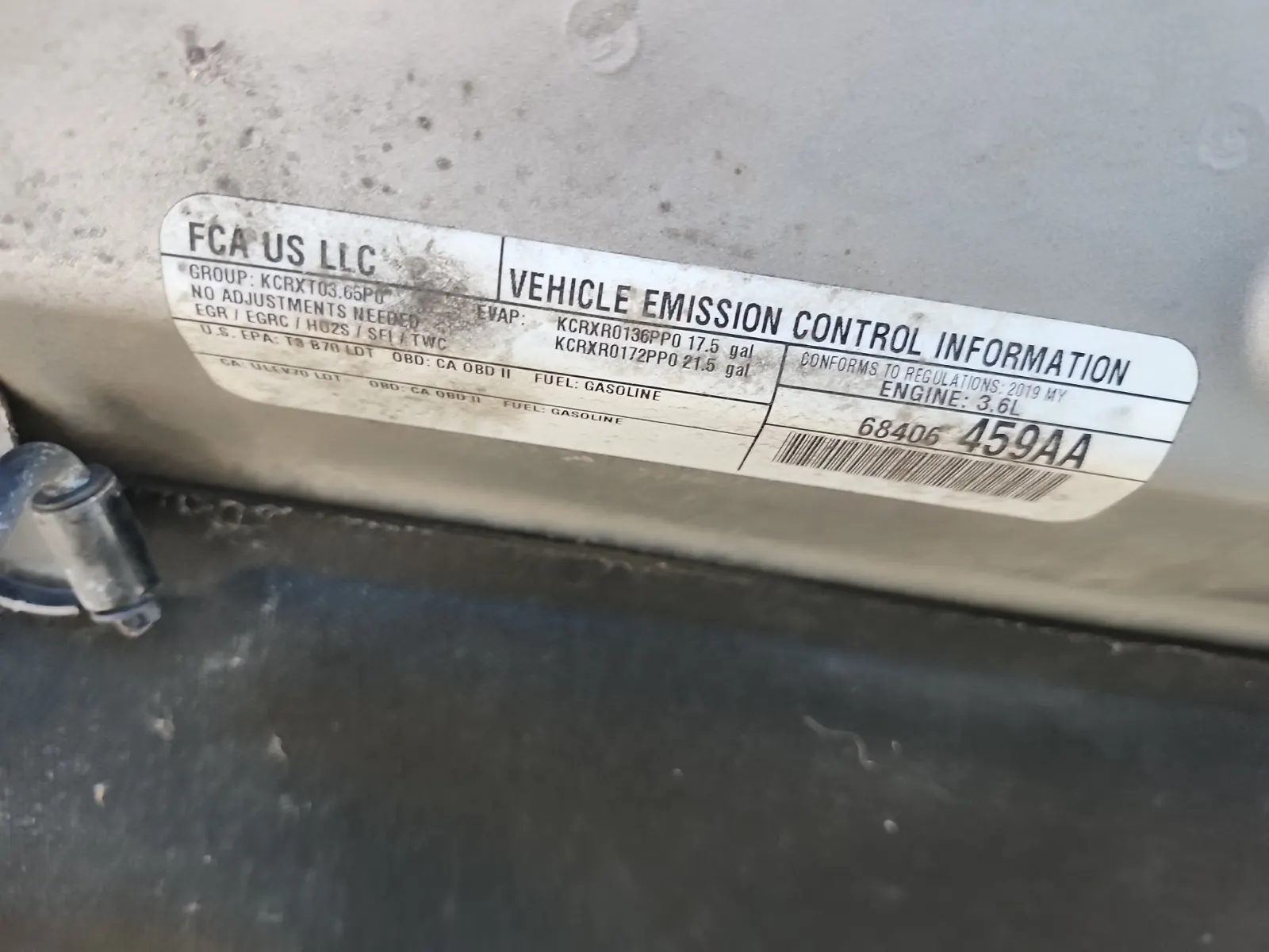 Emission Sticker Photo