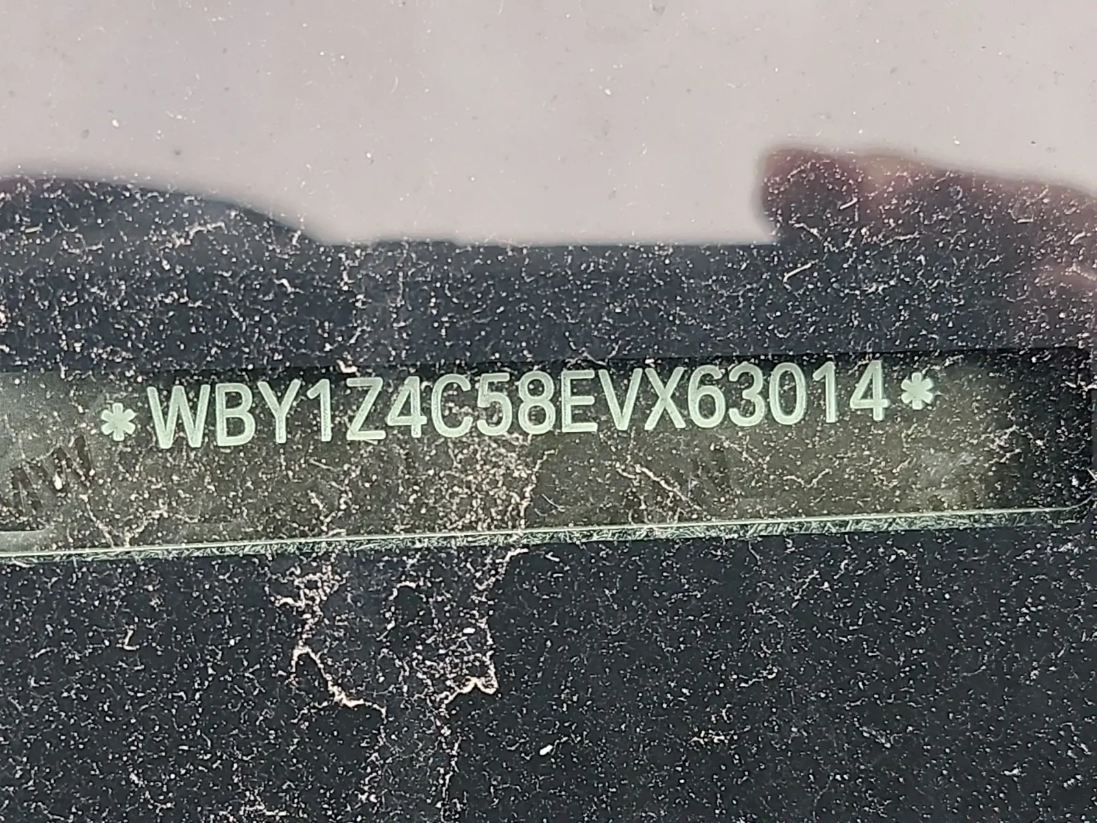 Dash VIN Plate Photo