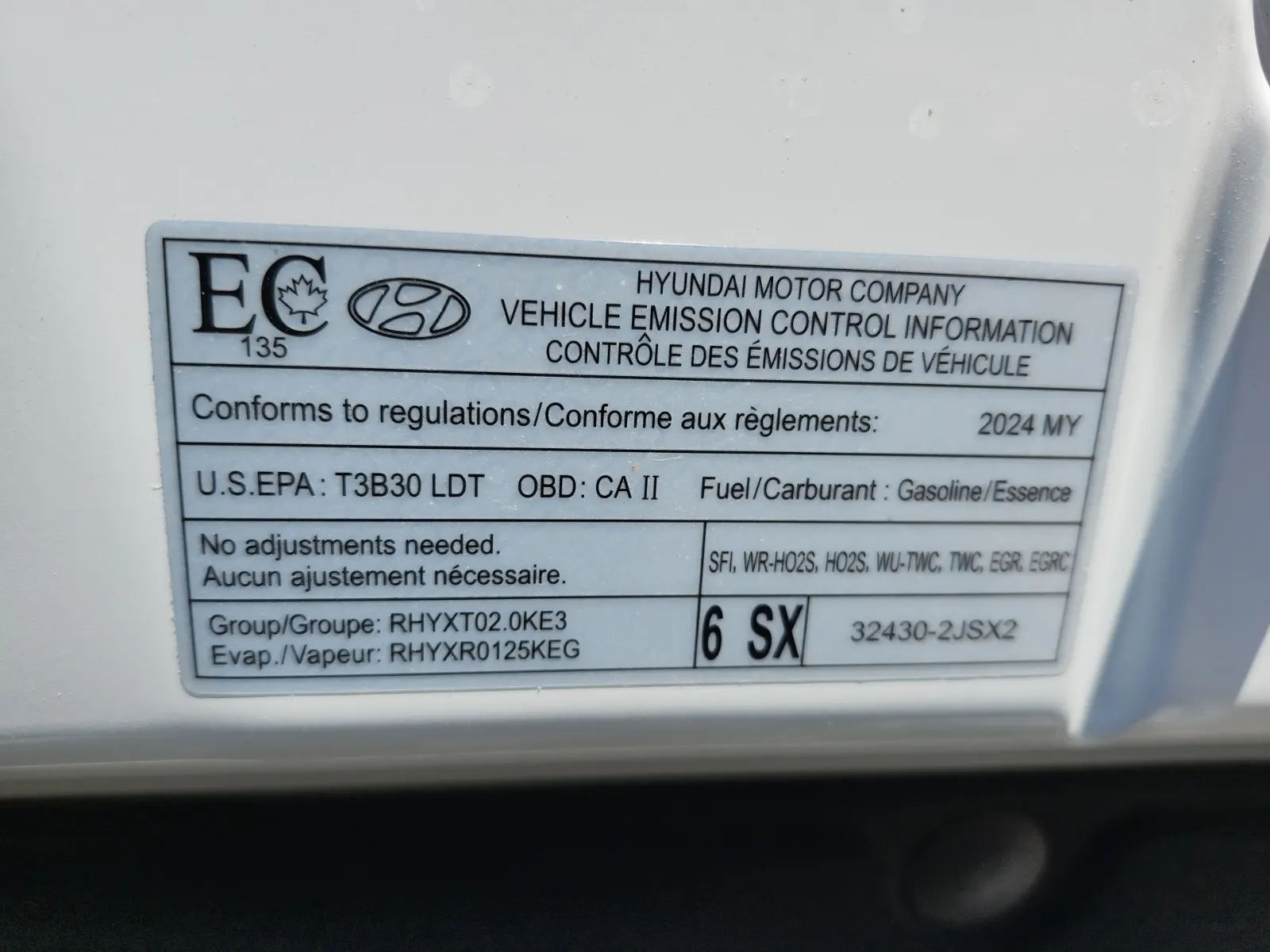 Emission Sticker Photo