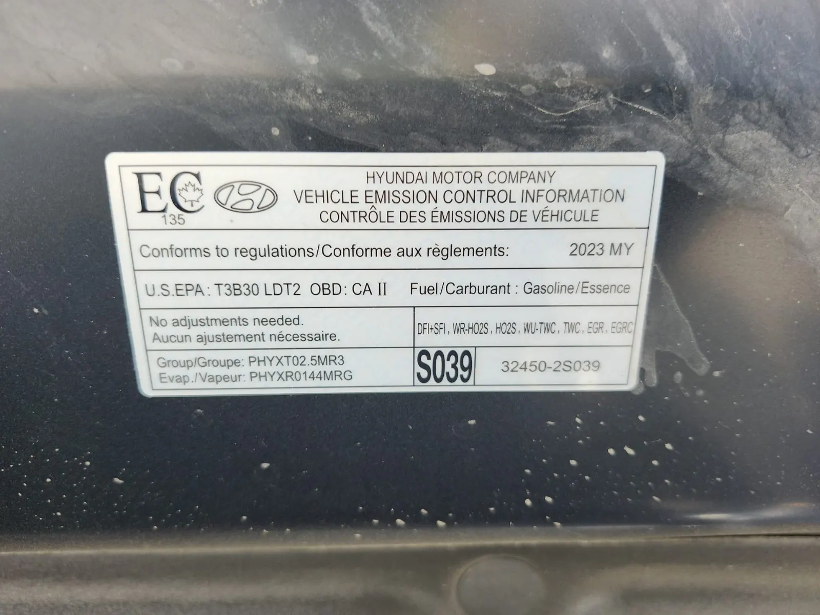 Emission Sticker Photo