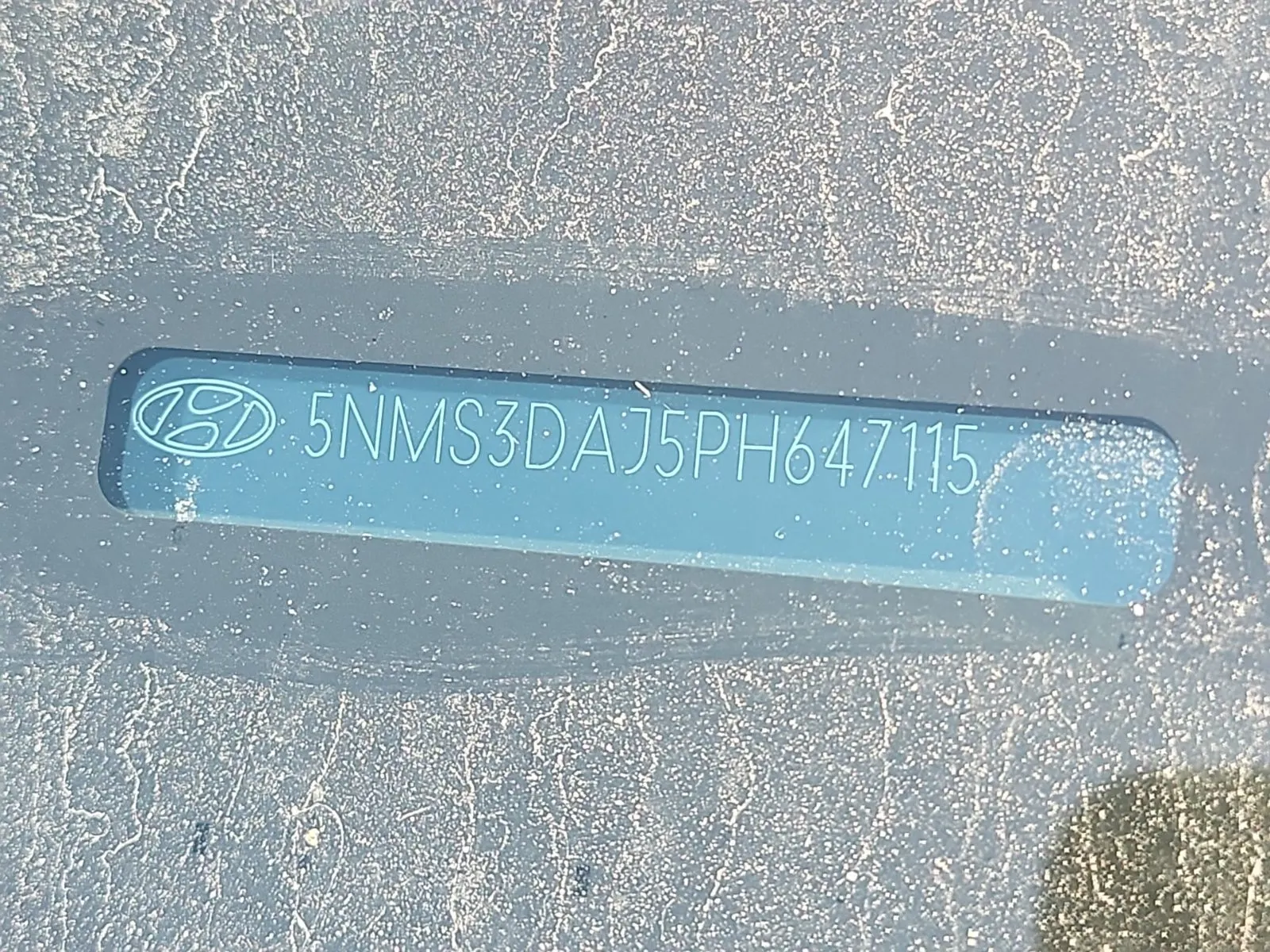 Dash VIN Plate Photo