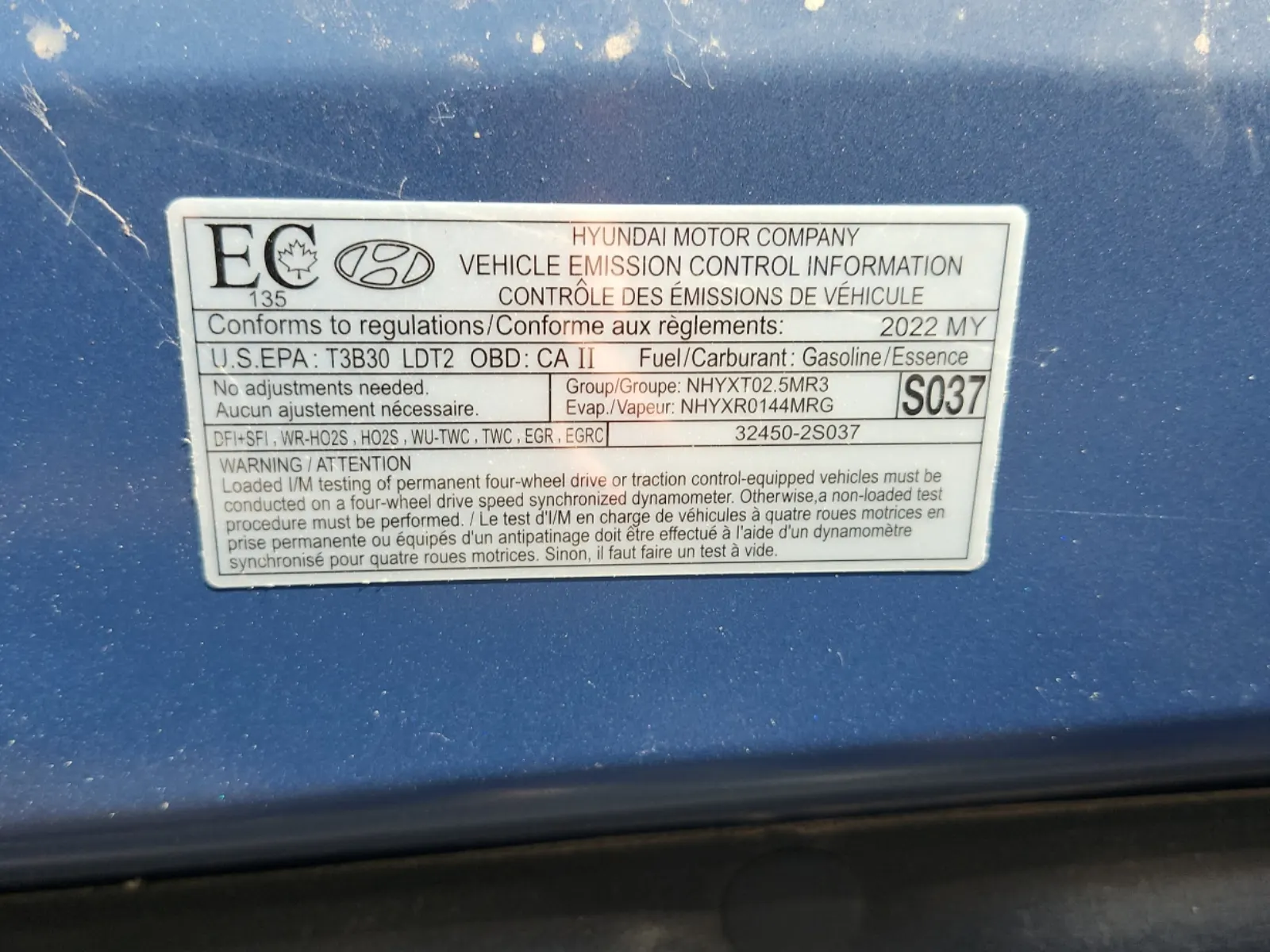 Emission Sticker Photo