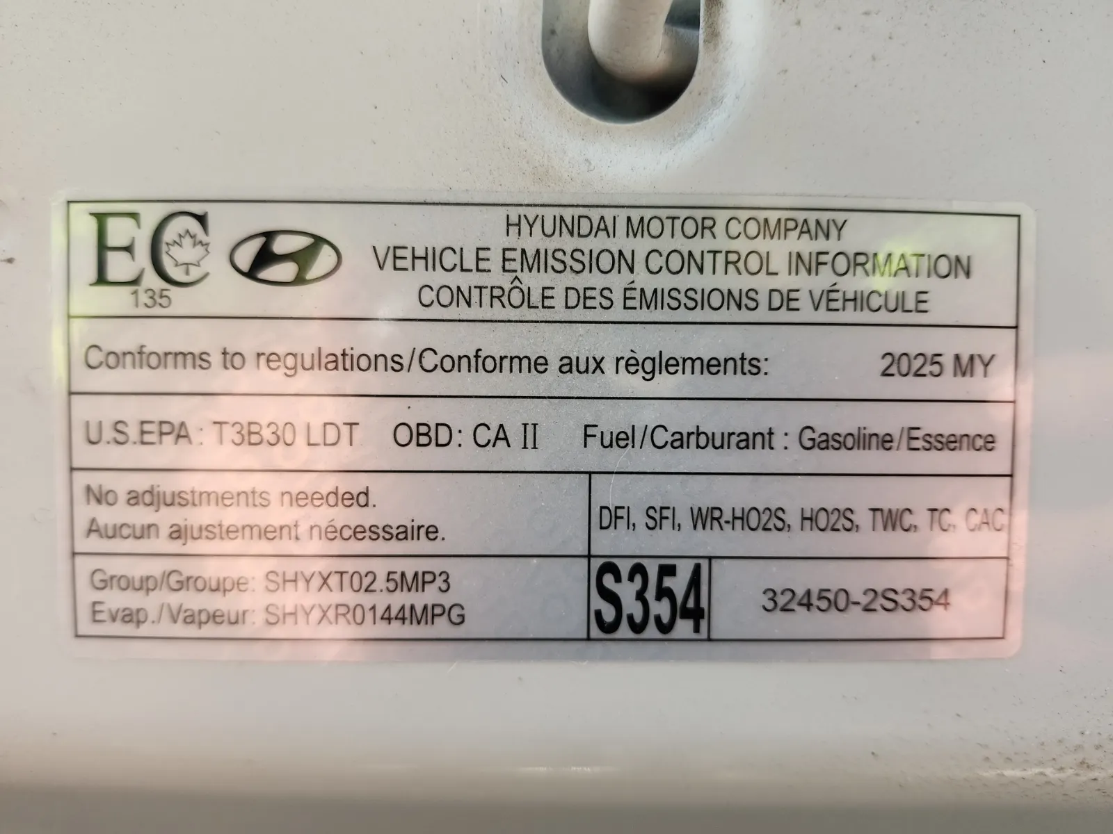Emission Sticker Photo