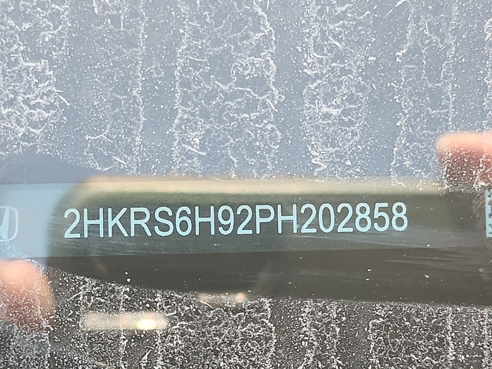 Dash VIN Plate Photo
