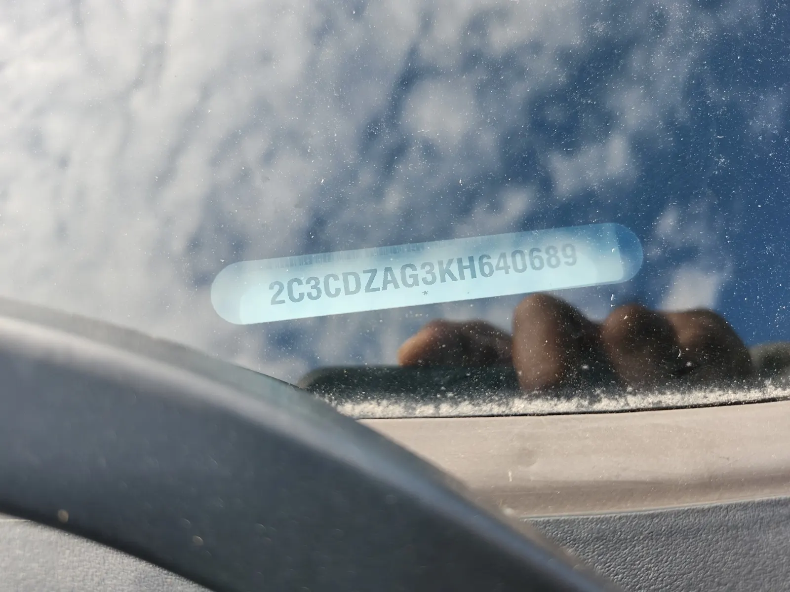 Dash VIN Plate Photo