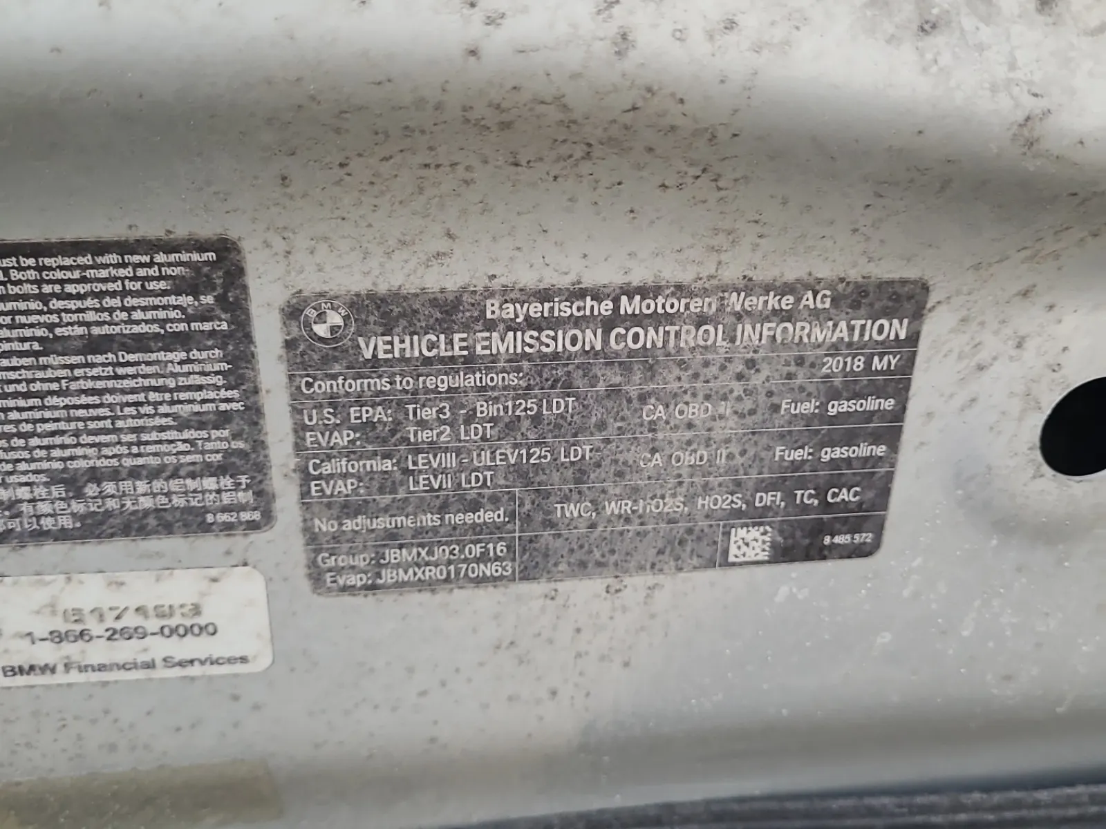 Emission Sticker Photo