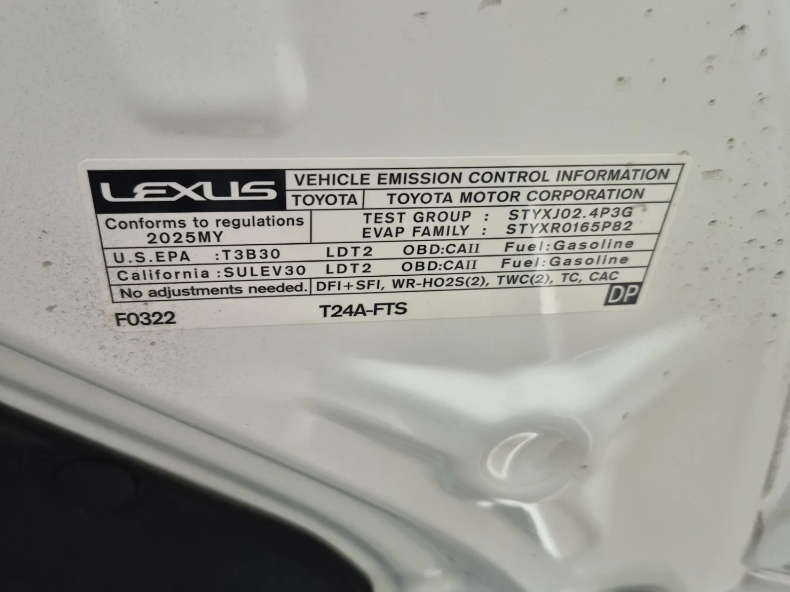 Emission Sticker Photo