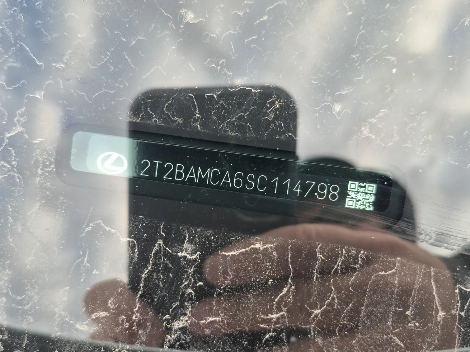 Dash VIN Plate Photo
