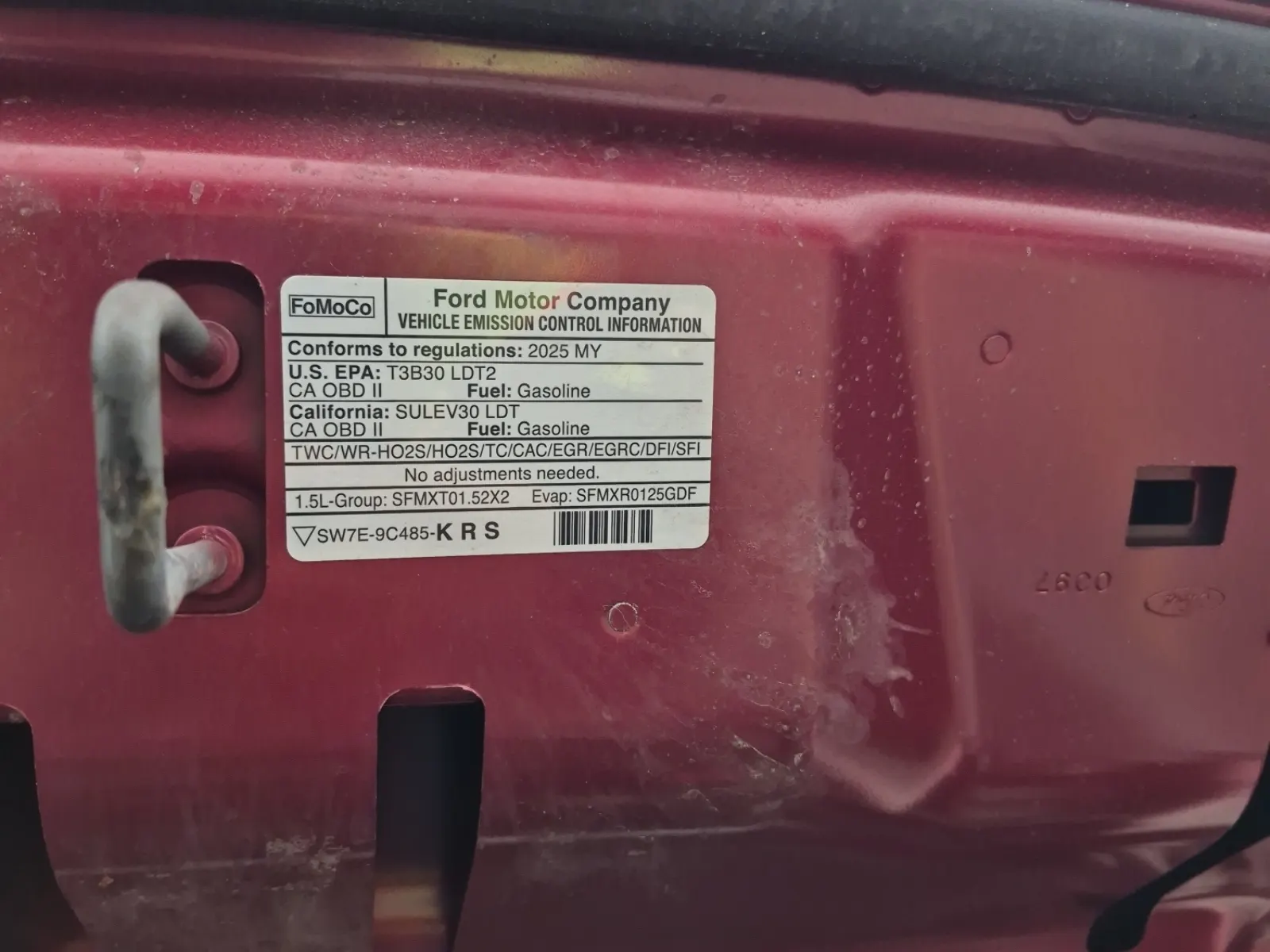 Emission Sticker Photo