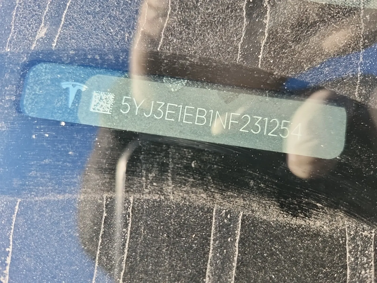 Dash VIN Plate Photo