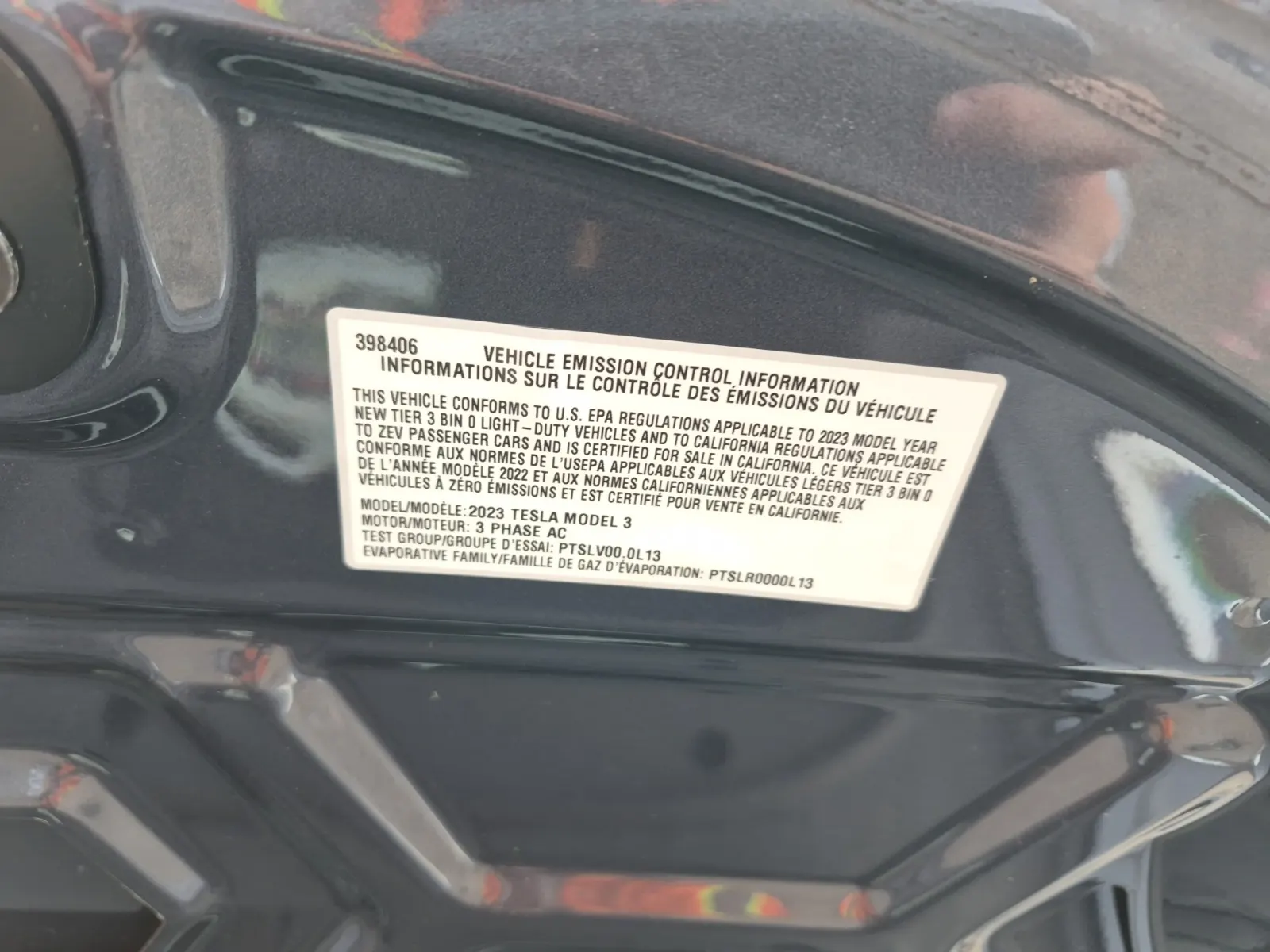 Emission Sticker Photo