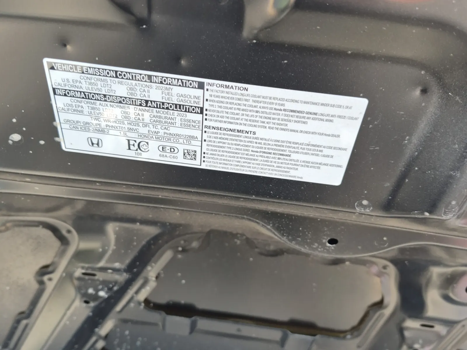 Emission Sticker Photo