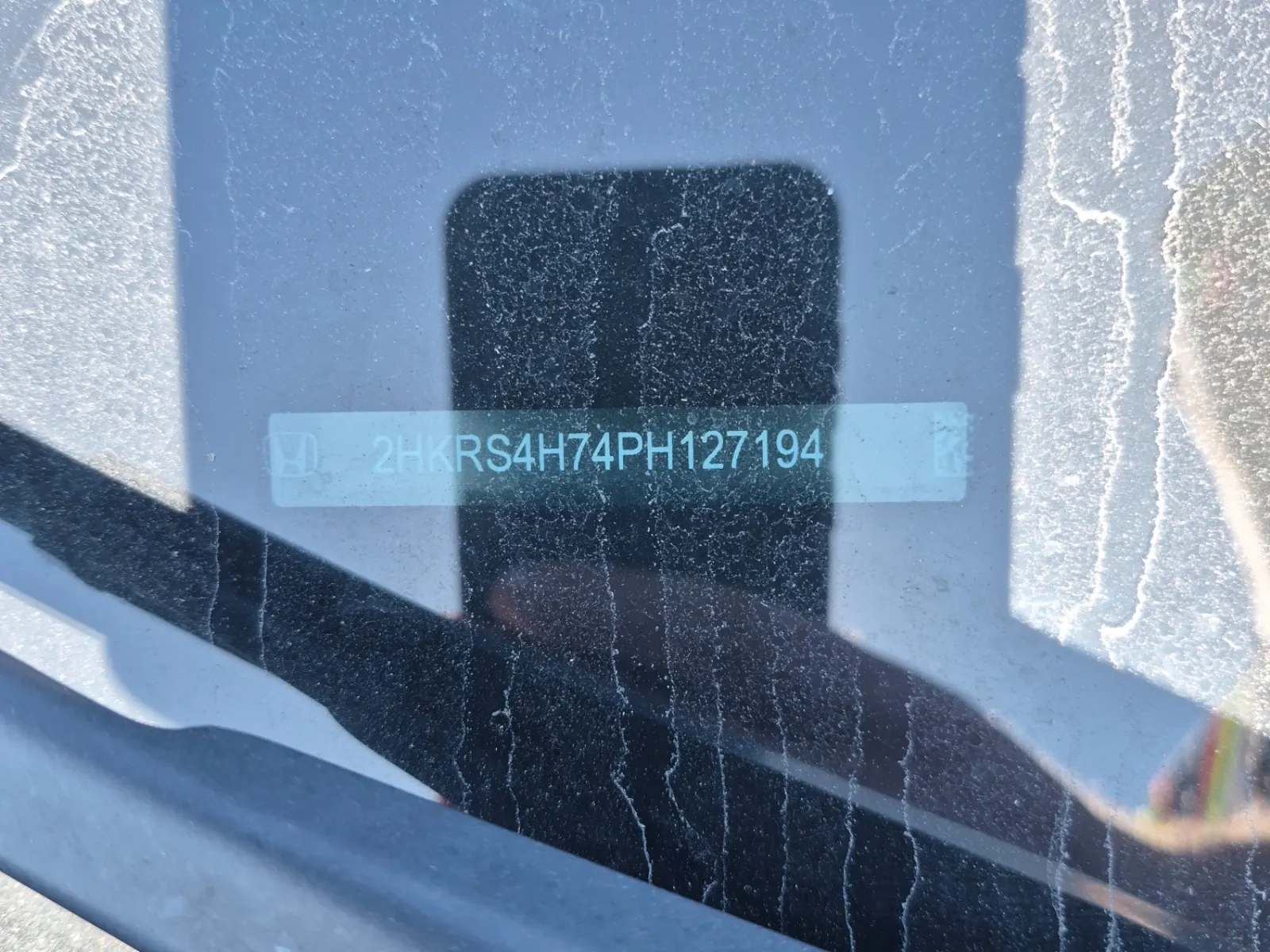 Dash VIN Plate Photo