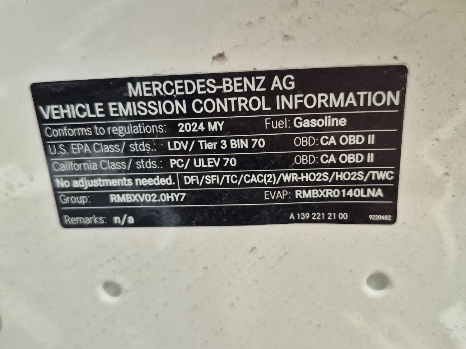 Emission Sticker Photo