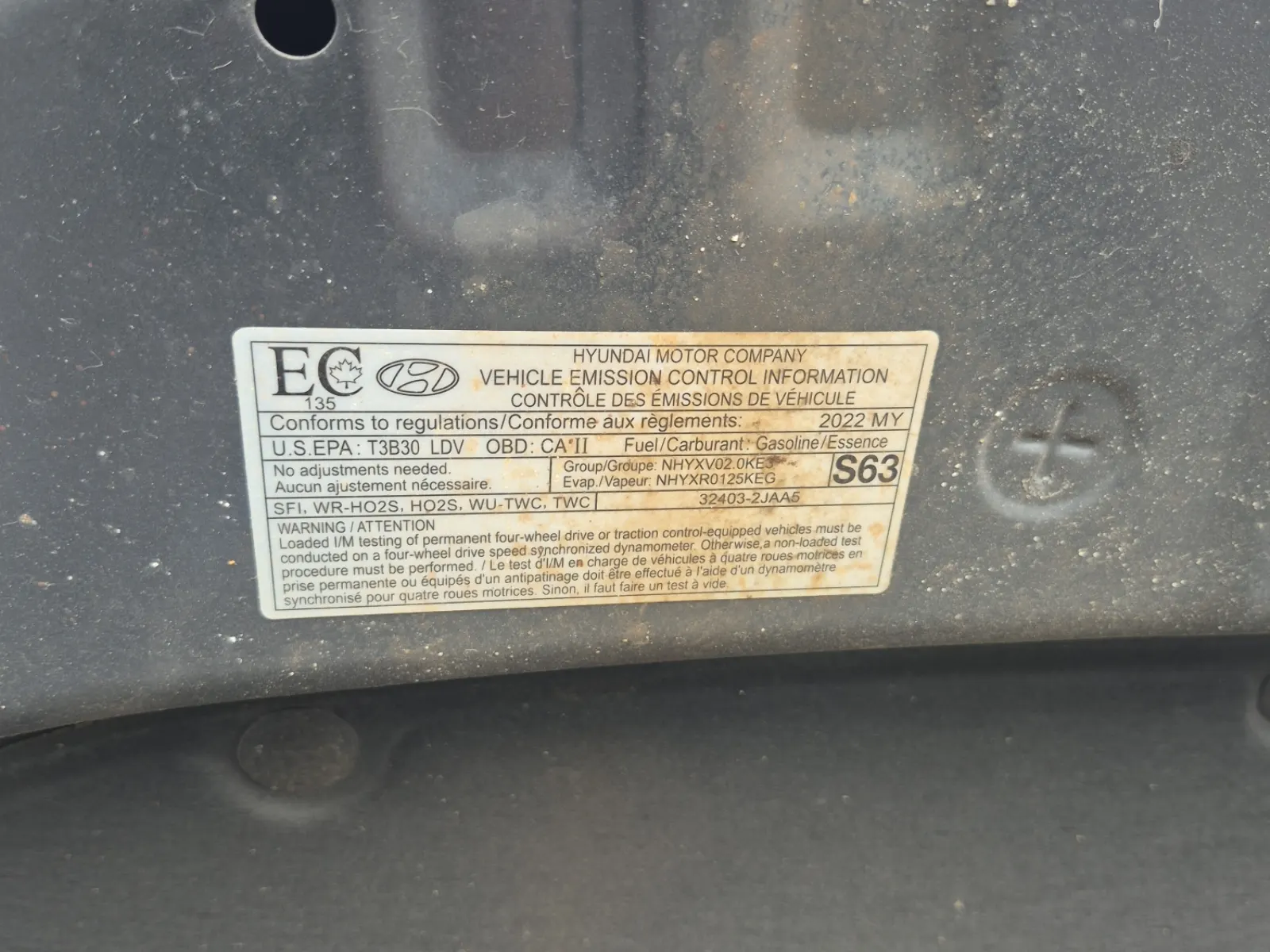 Emission Sticker Photo
