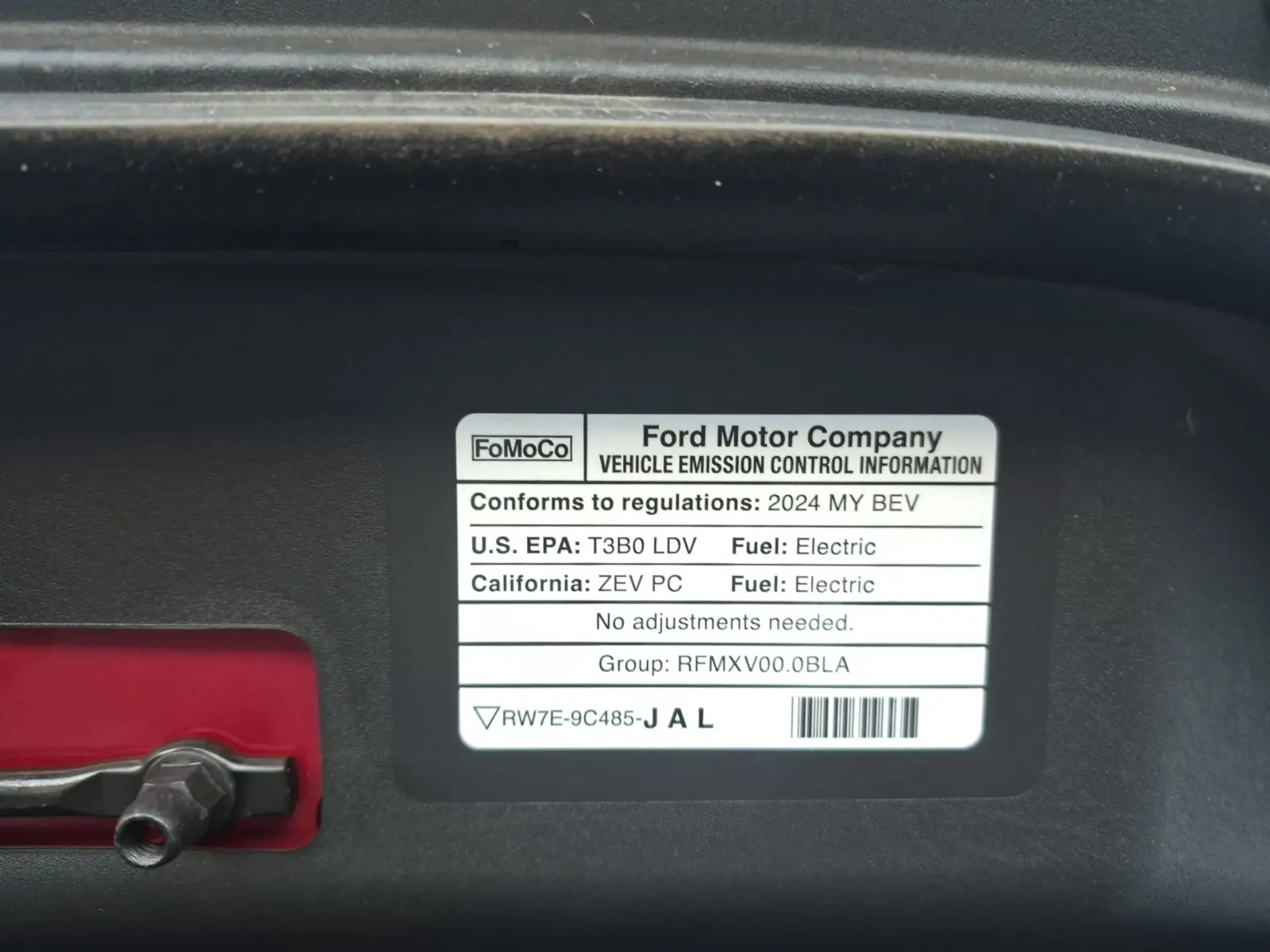 Emission Sticker Photo