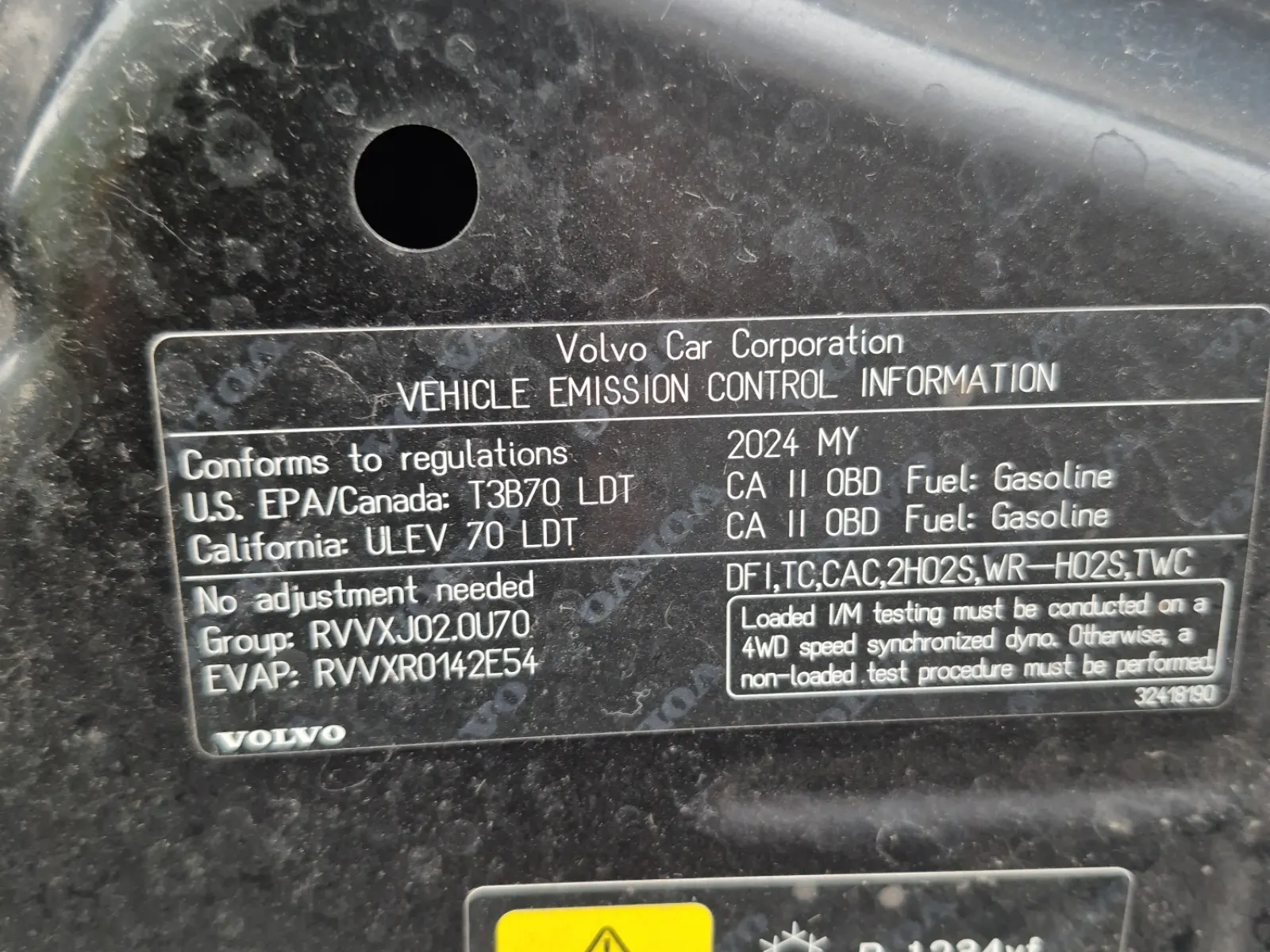 Emission Sticker Photo
