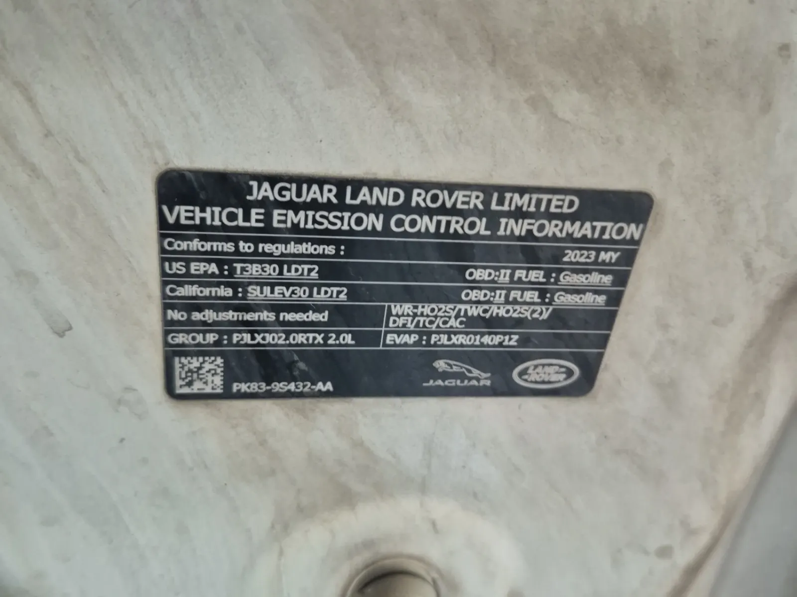 Emission Sticker Photo