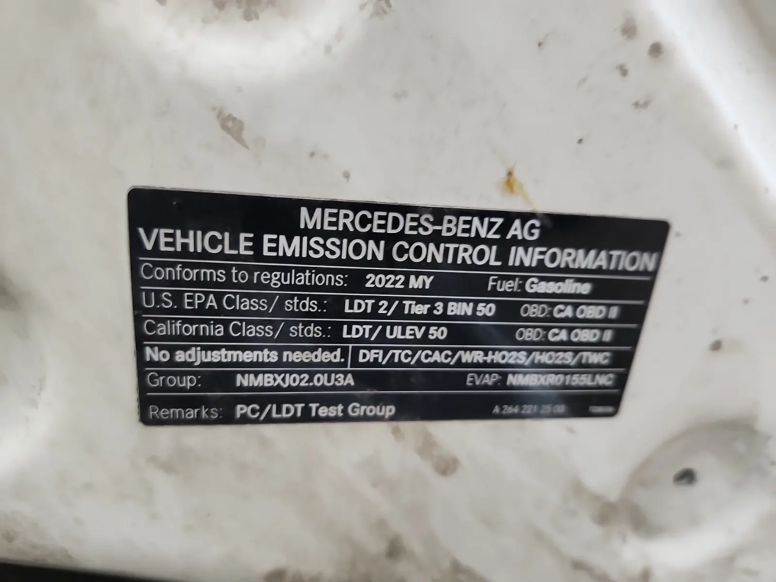 Emission Sticker Photo