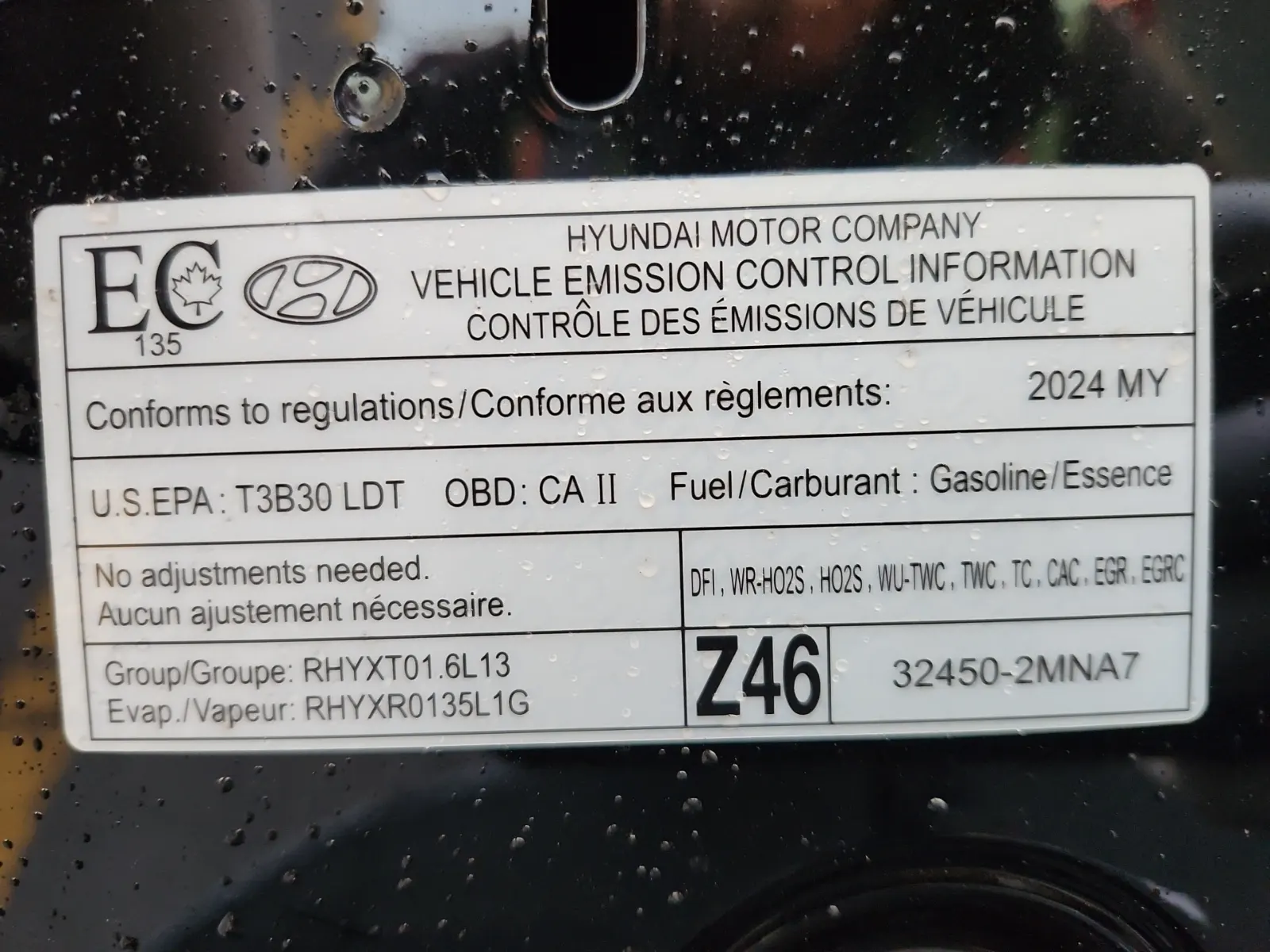 Emission Sticker Photo